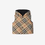 Burberry Slade Reversible Gilet Çocuk Bej Mont