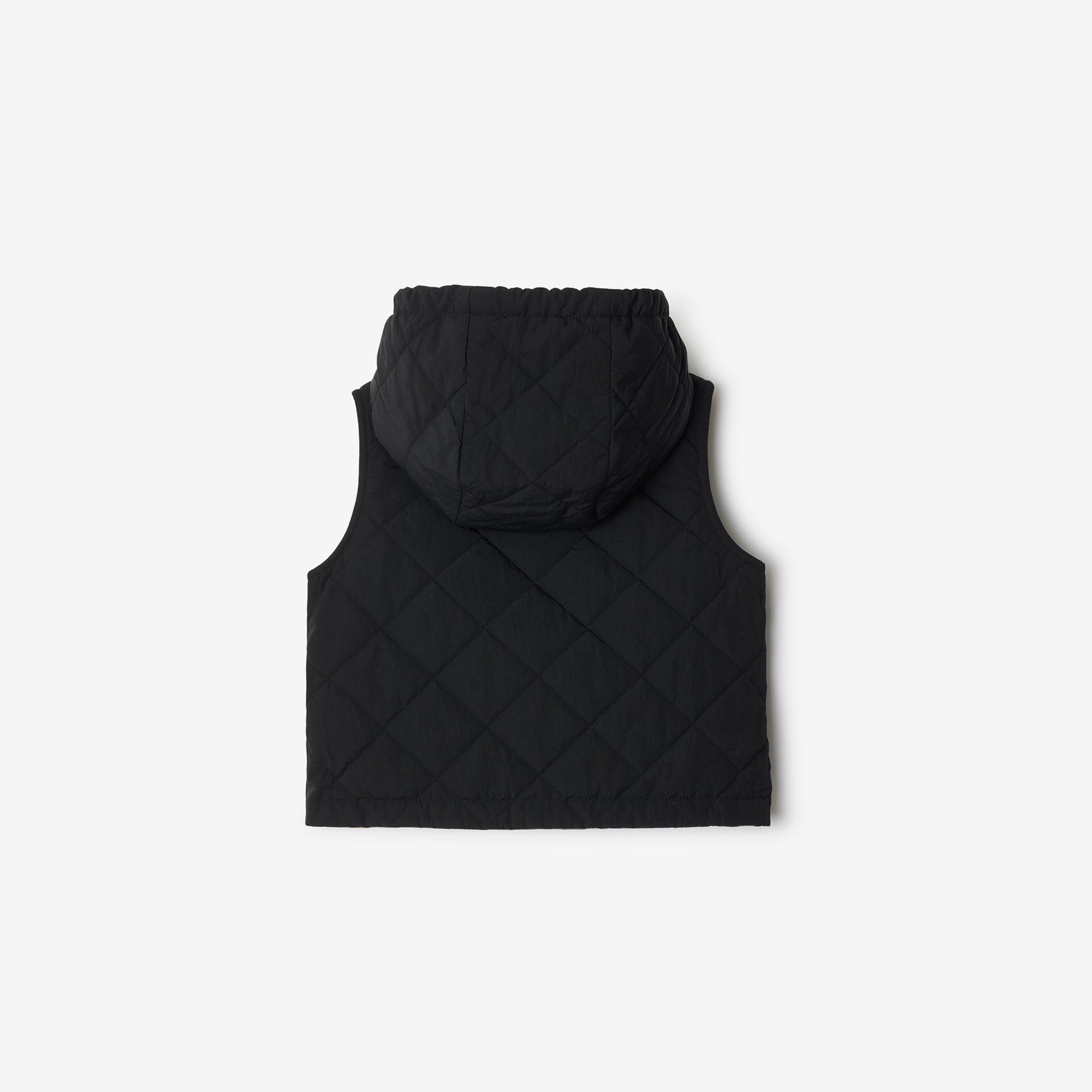 Burberry Slade Reversible Gilet Çocuk Bej Mont