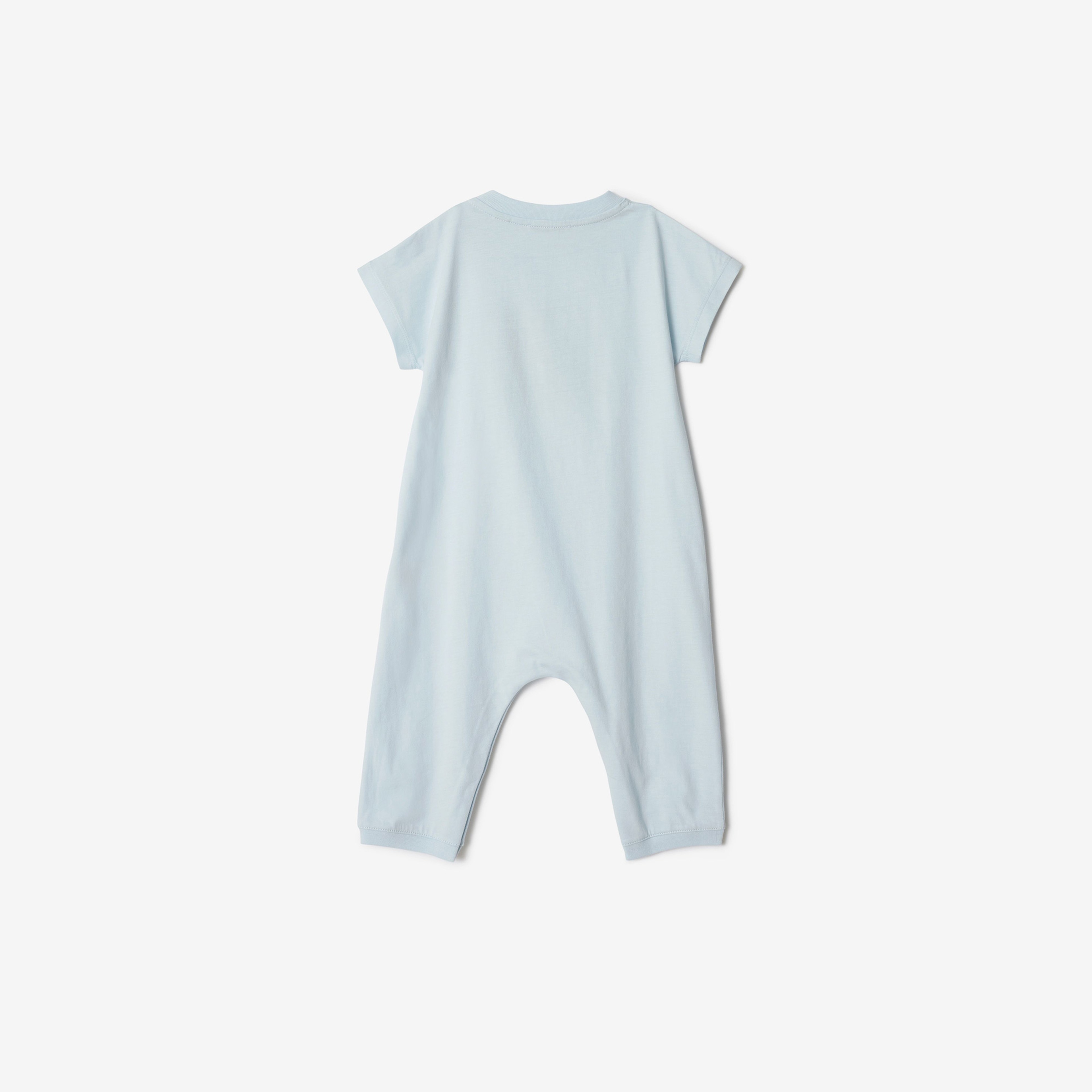 Burberry Jensen Snail Cotton Playsuit Çocuk Mavi Tulum
