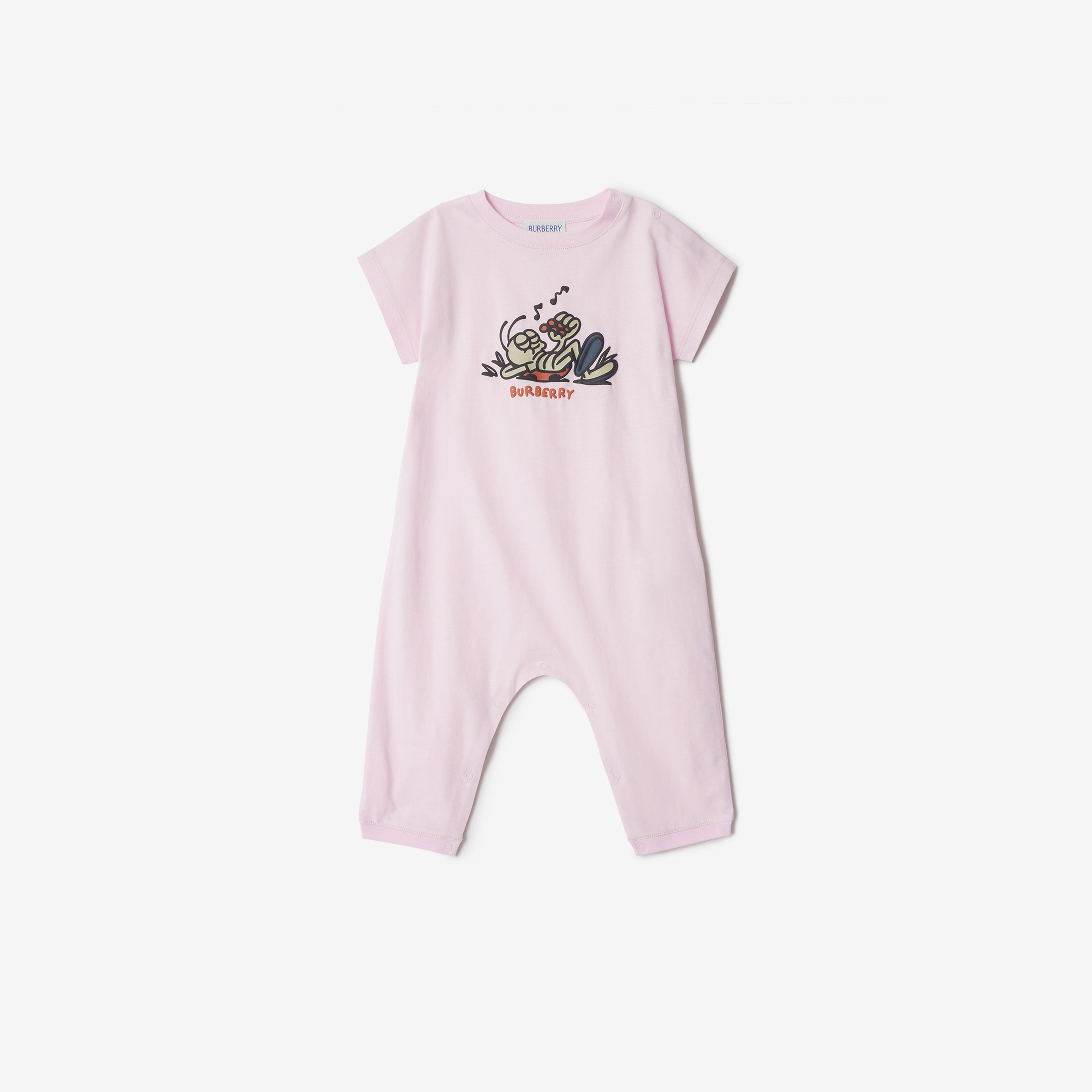Burberry Jensen Ladybug Cotton Playsuit Çocuk Pembe Tulum