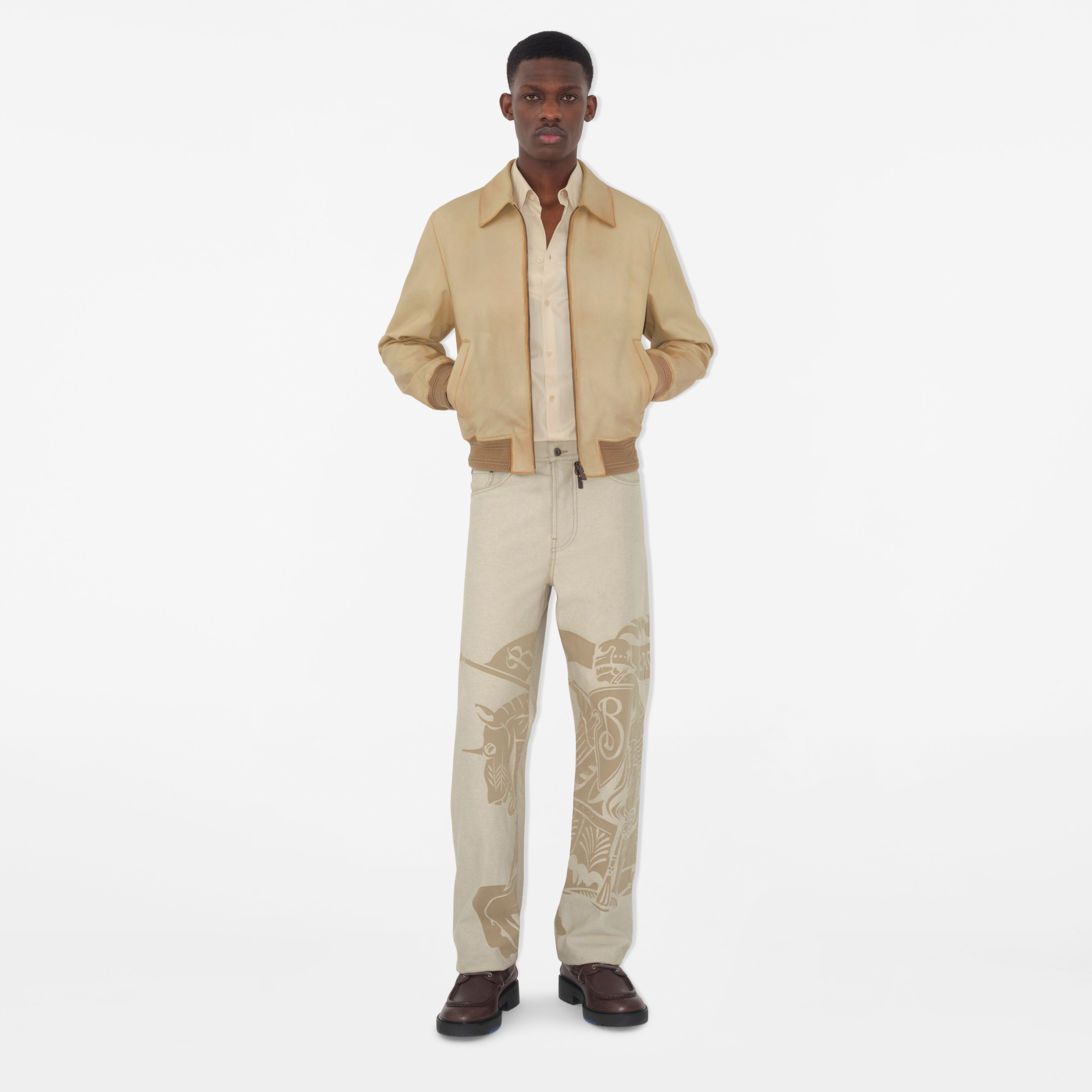 Burberry Erkek Bej Pantolon