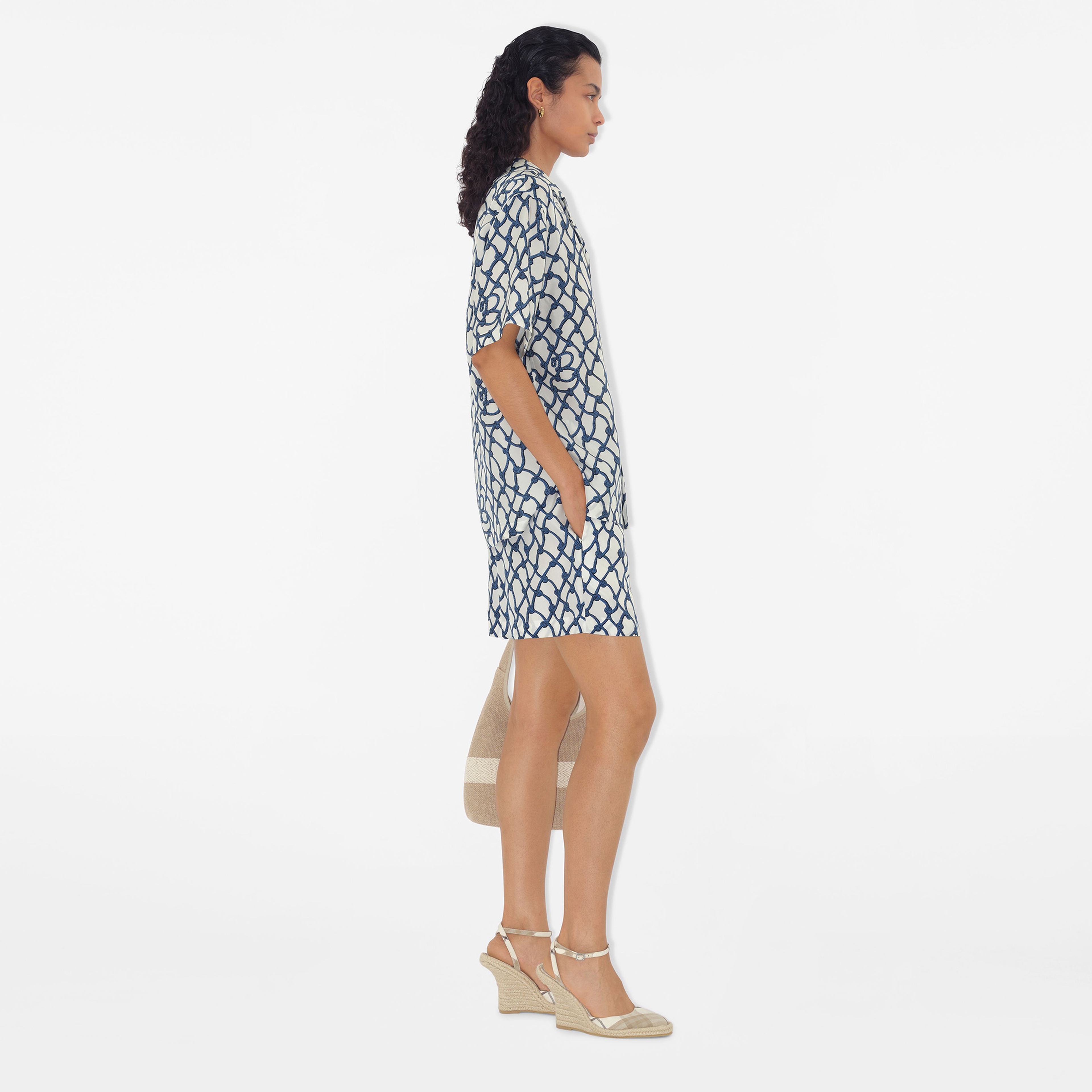 Burberry Kadın Mavi Gömlek