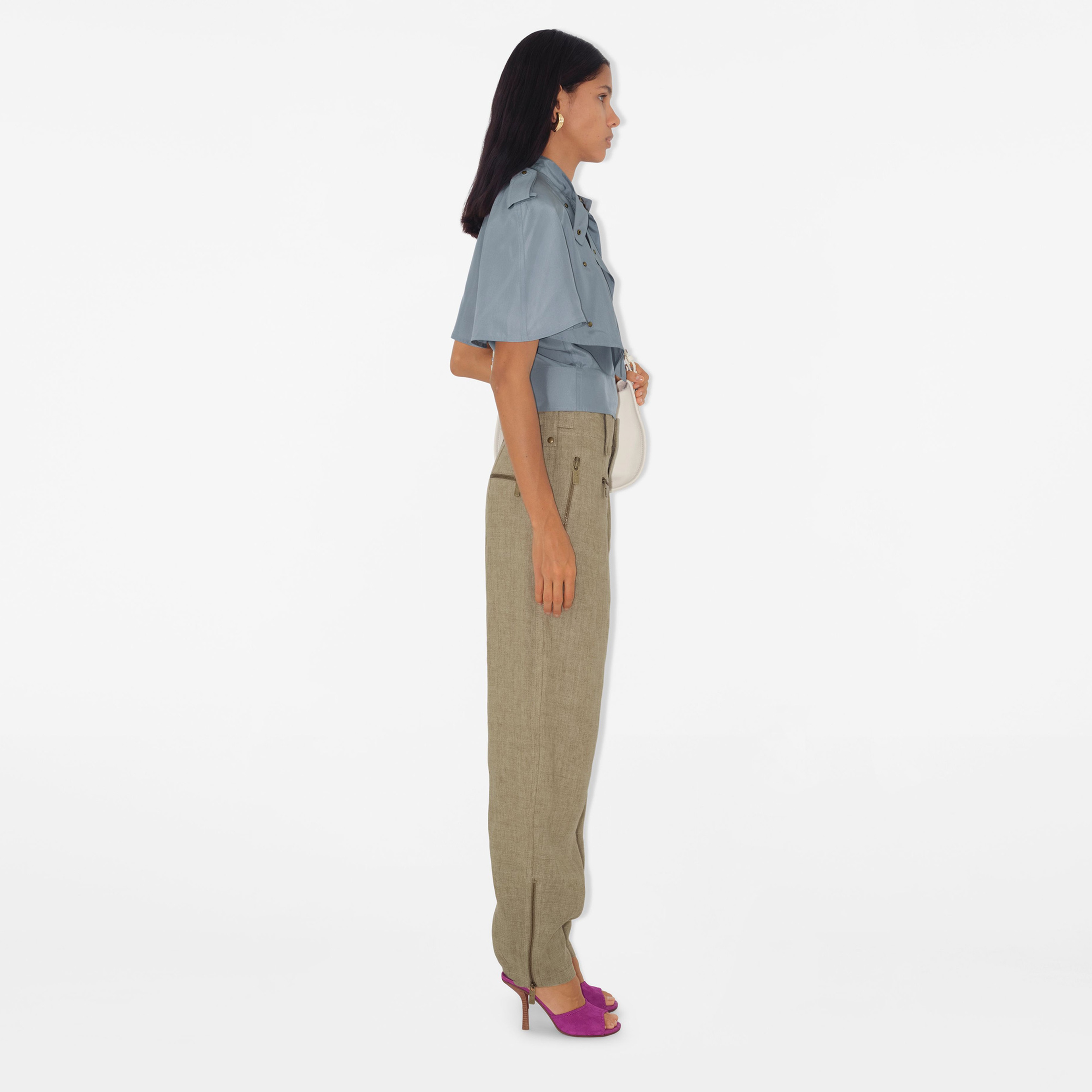 Burberry Kadın Yeşil Pantolon