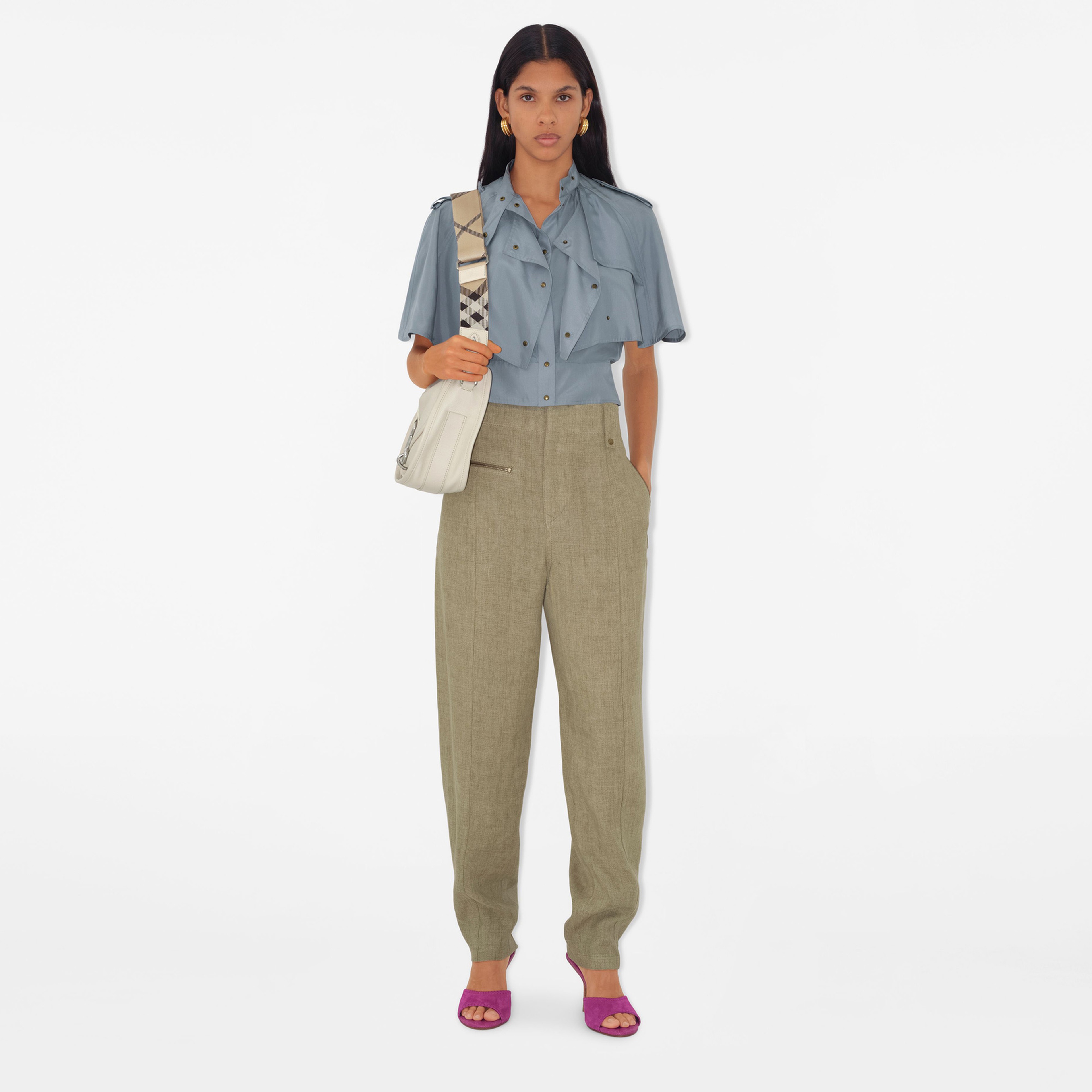 Burberry Kadın Yeşil Pantolon