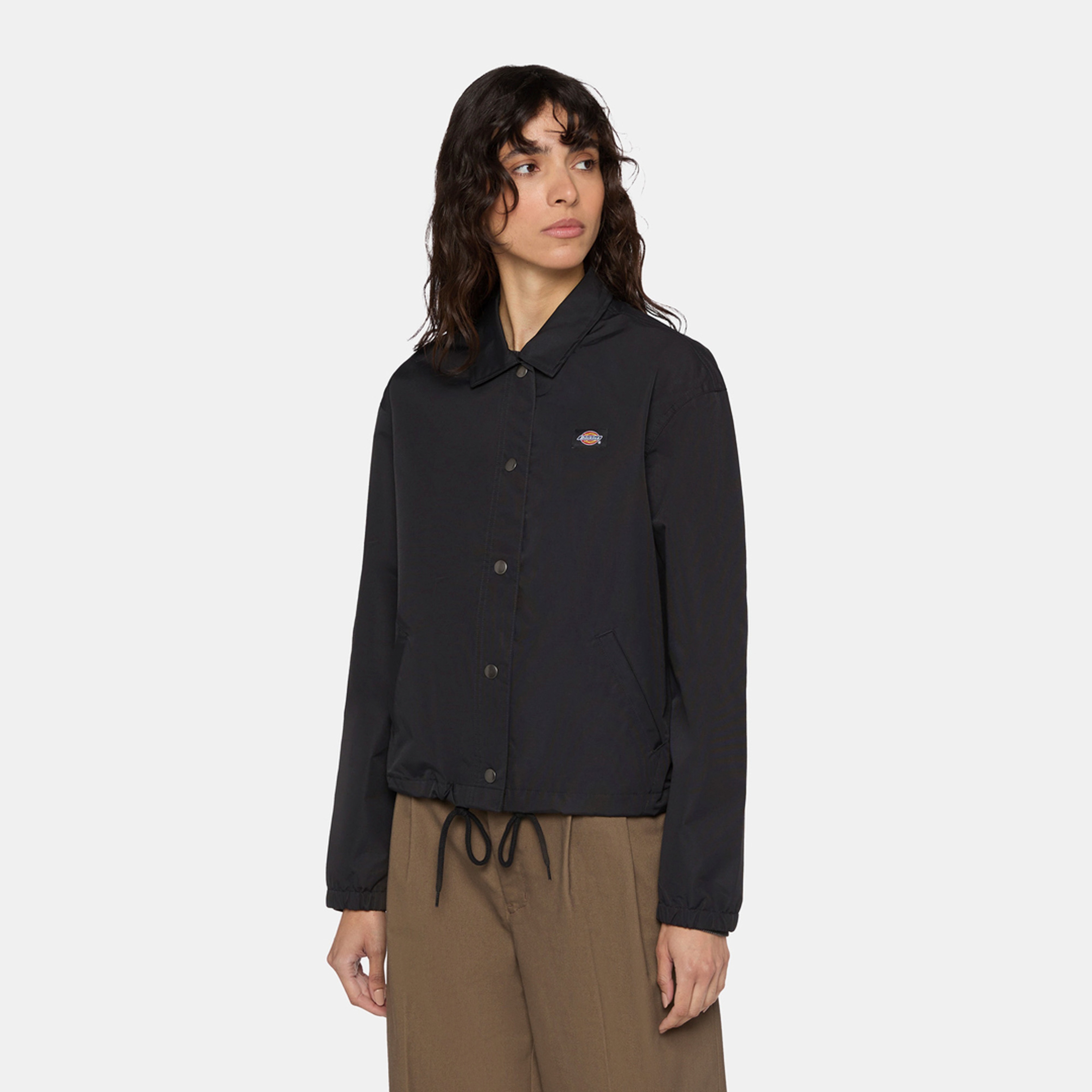 Dickies Oakport Cropped Coach Kadın Siyah Ceket