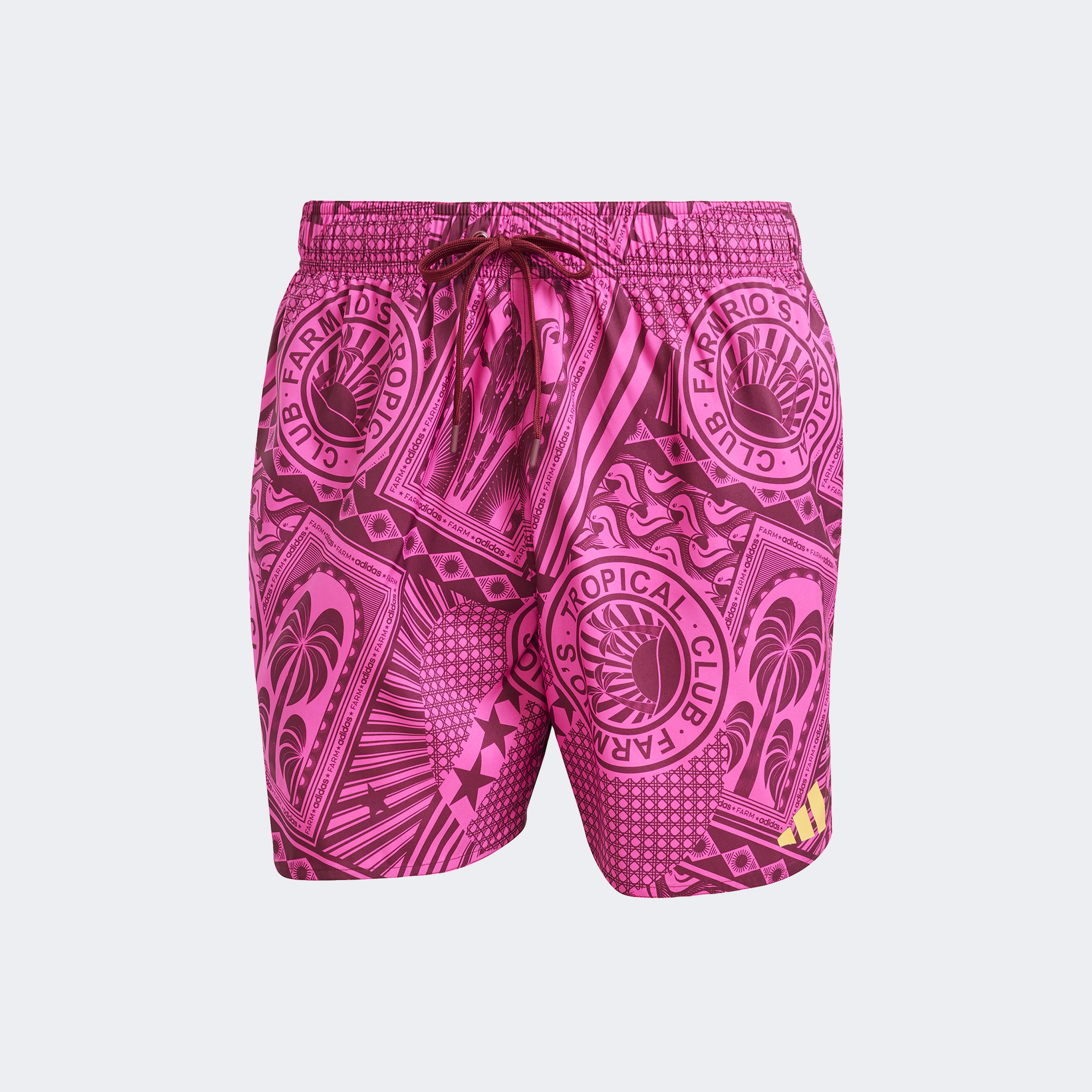 adidas Tropical Club Farmrio Erkek Mor Deniz Şortu