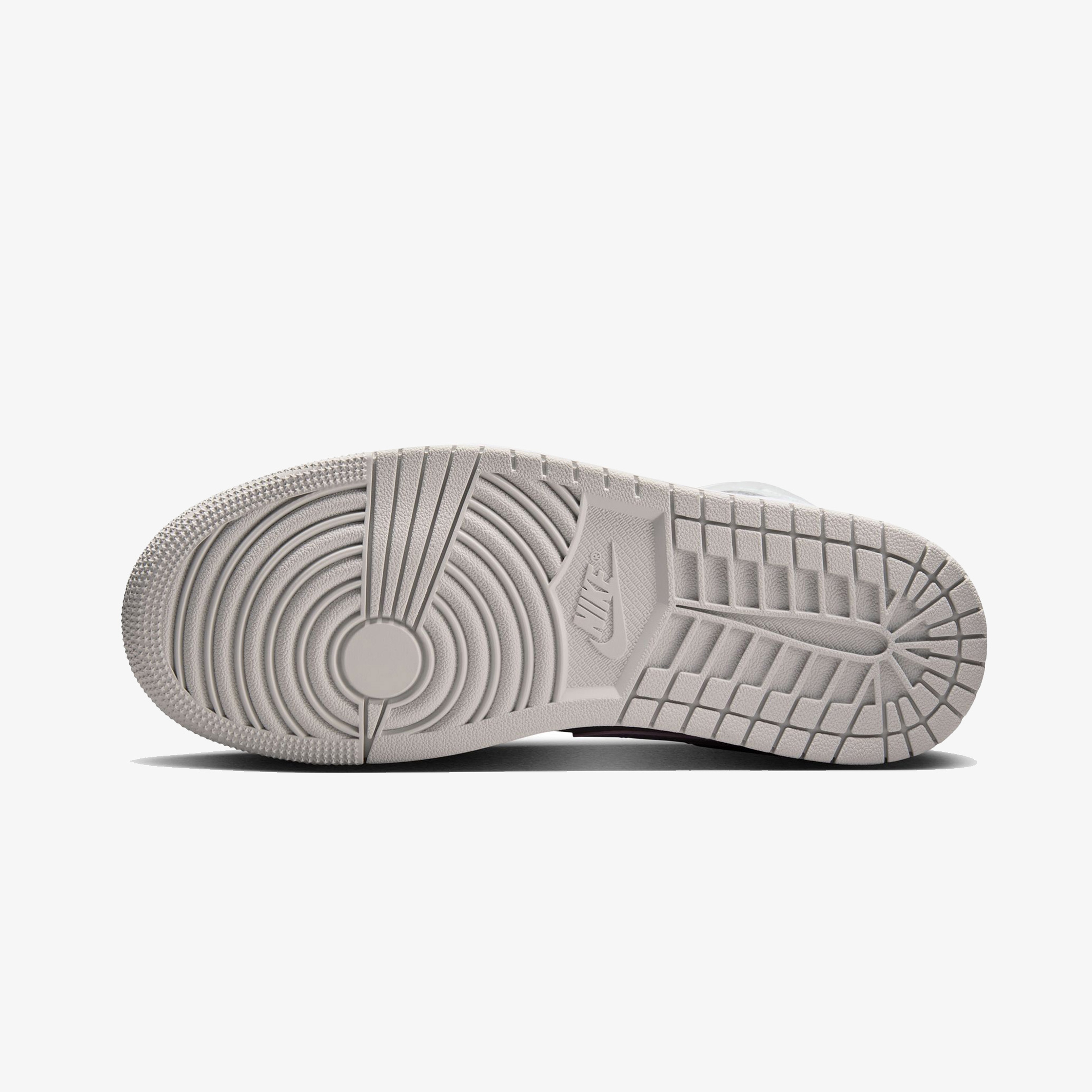 Nike Air Jordan 1 Mid Kadın Gri Bilekli Sneaker