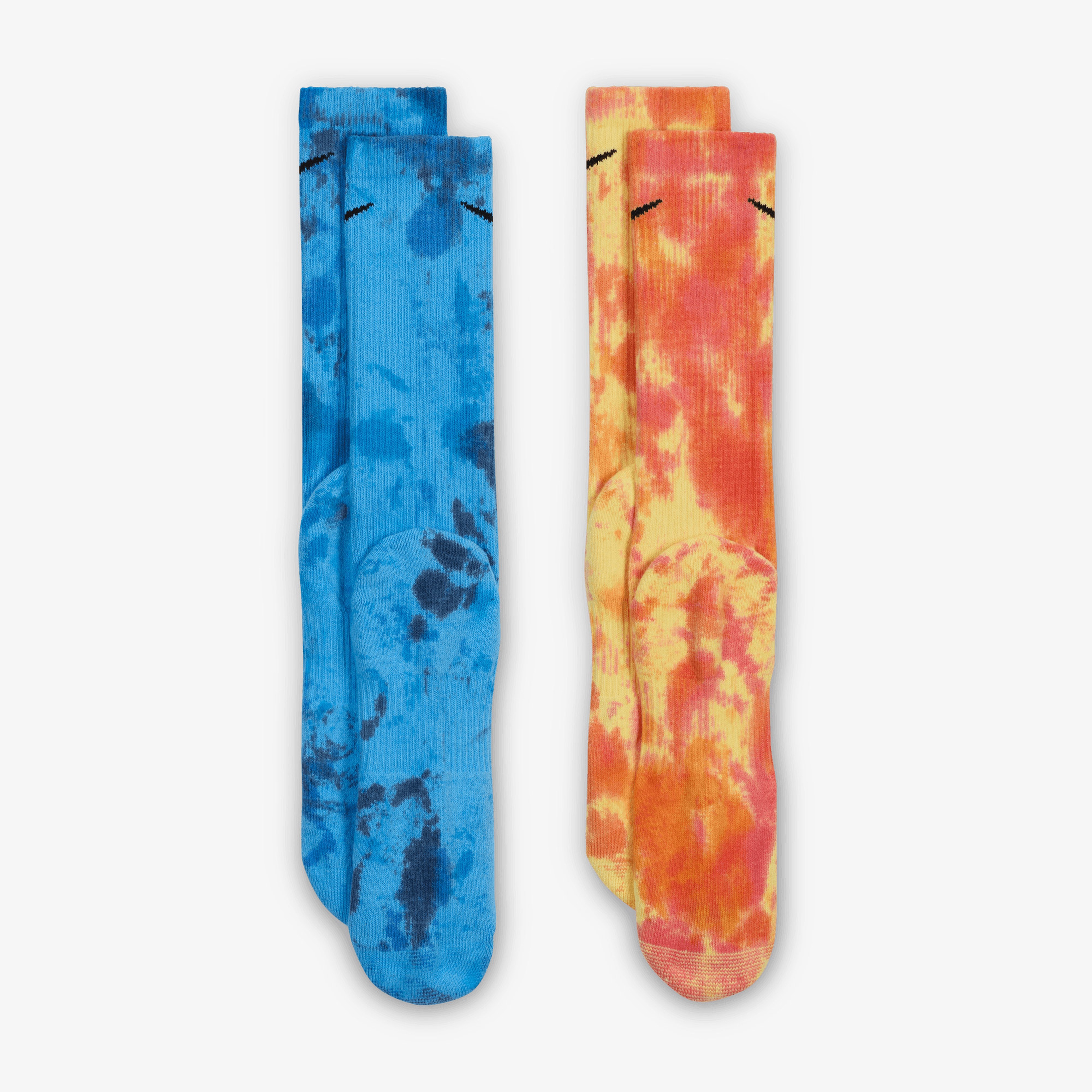 Nike Sportswear Everyday Cushioned Crew Unisex Mavi/Turuncu 2'li Çorap