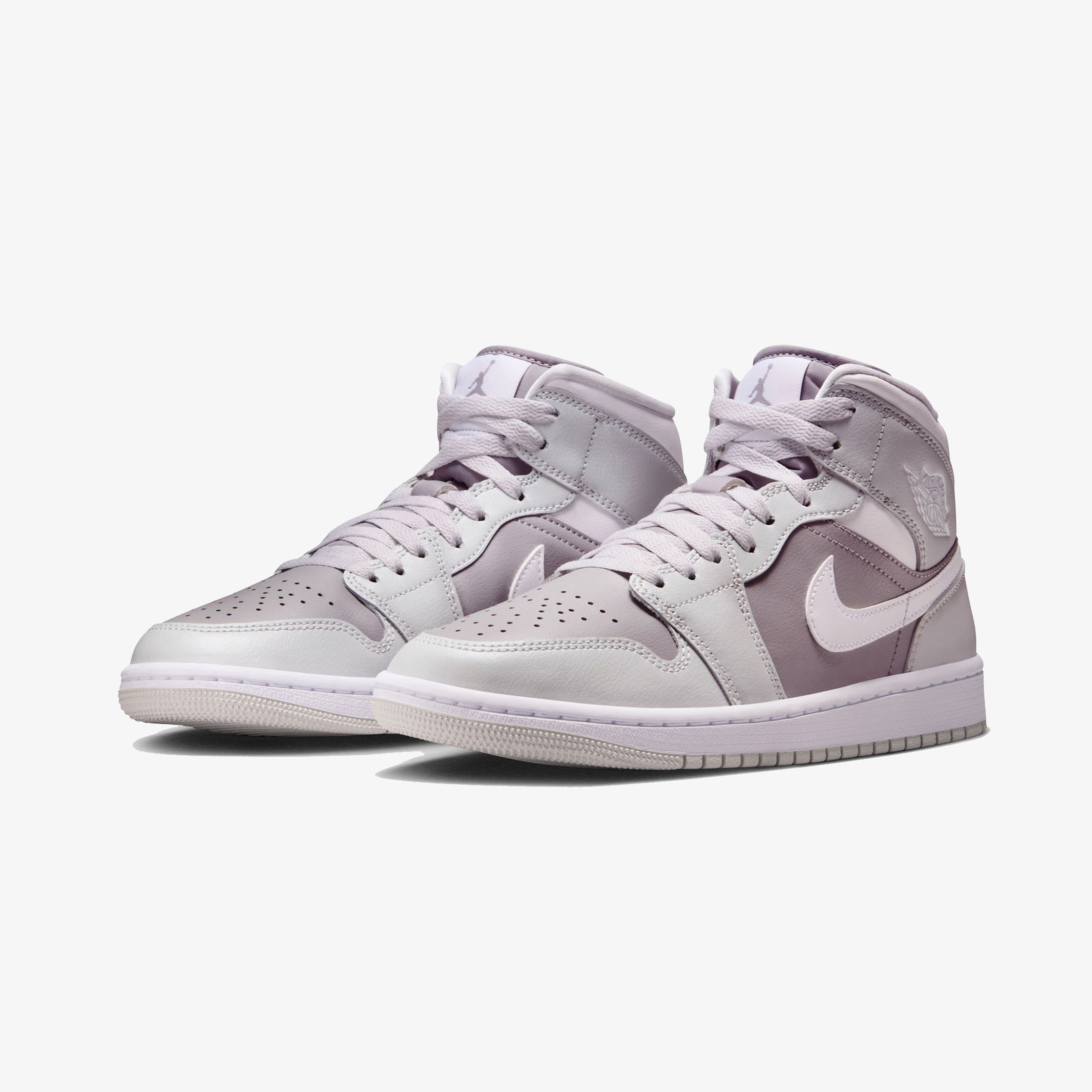 Nike Air Jordan 1 Mid Kadın Gri Bilekli Sneaker