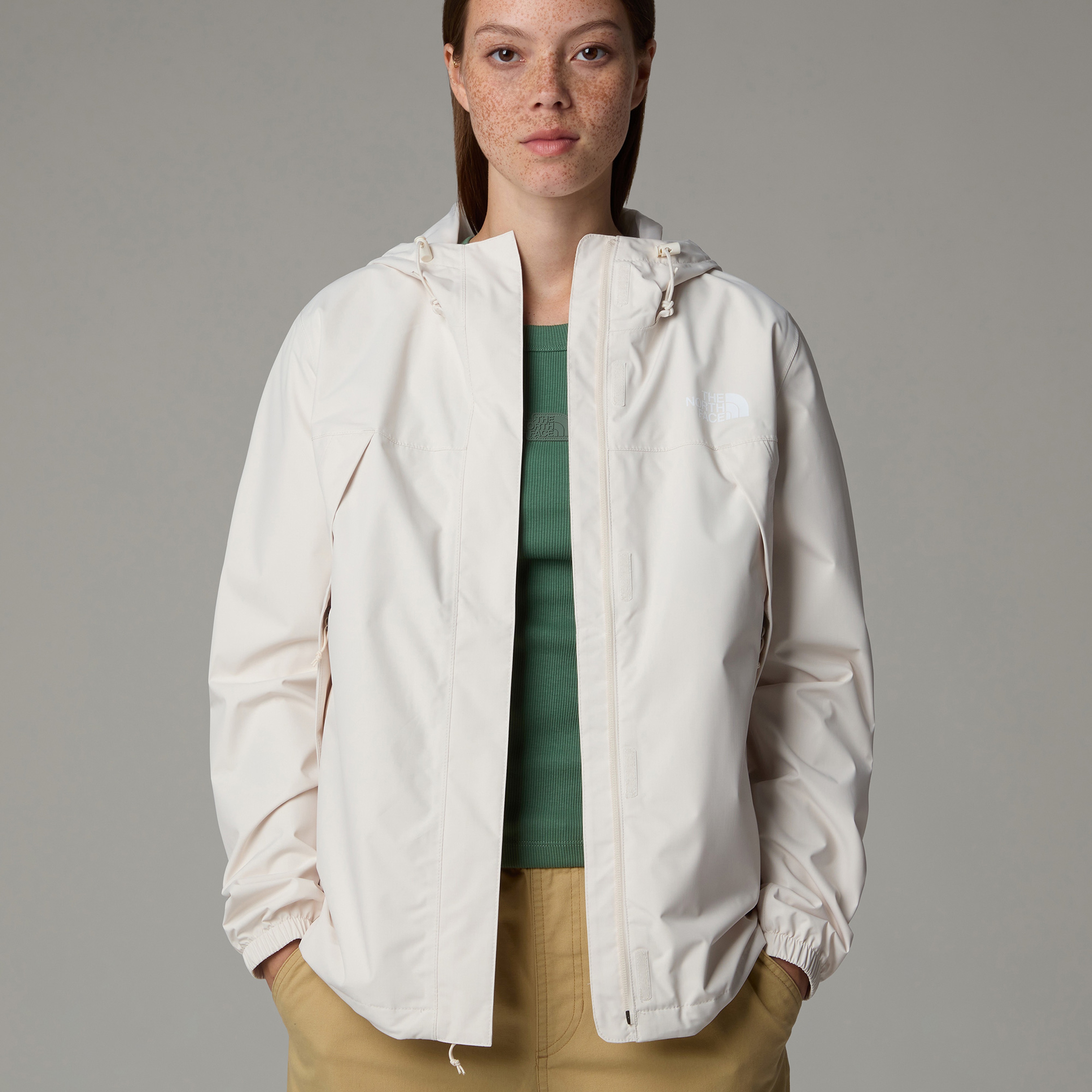 The North Face Antora Kadın Beyaz Yağmurluk