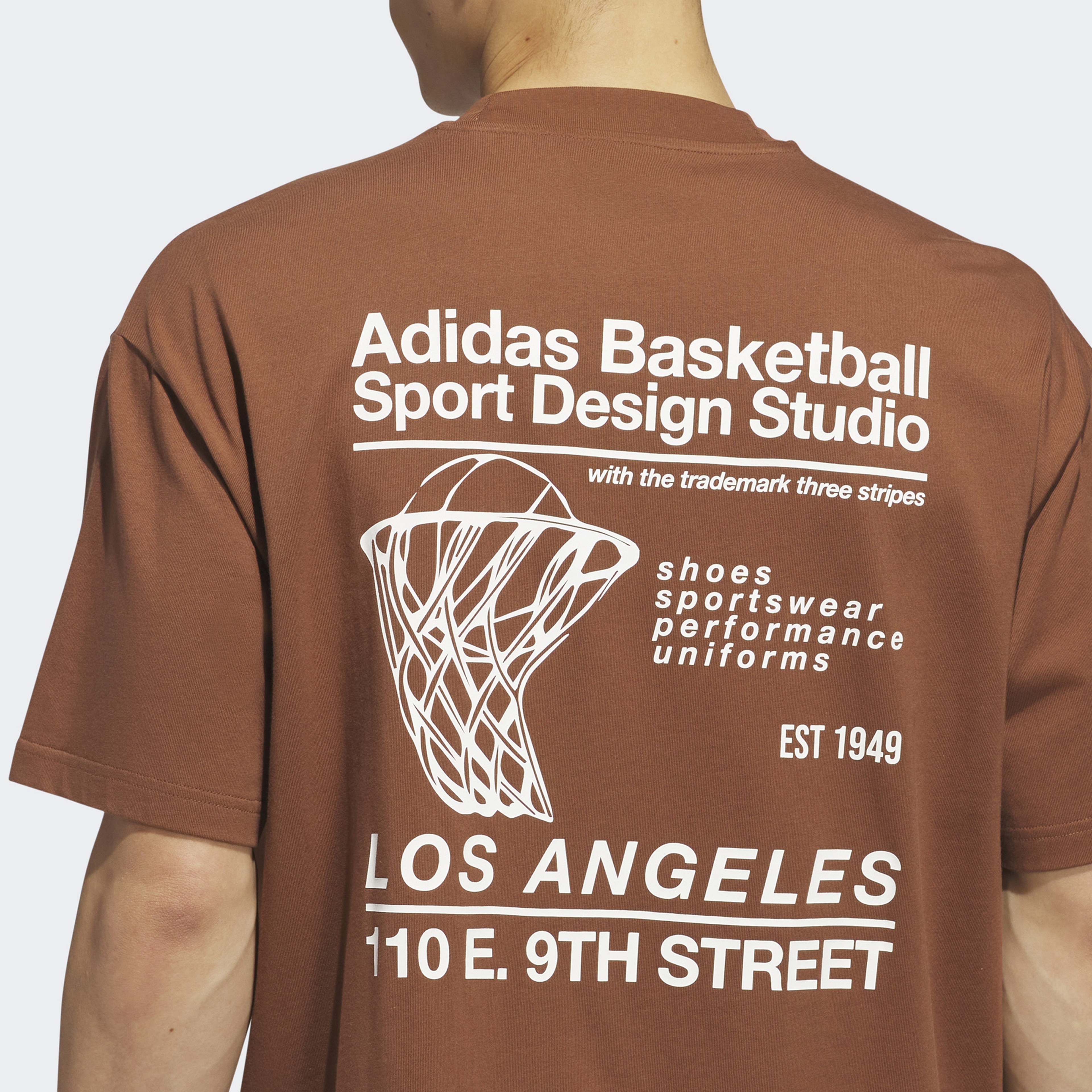 adidas Adı Sd Ball Net Kahverengi Erkek T-Shirt