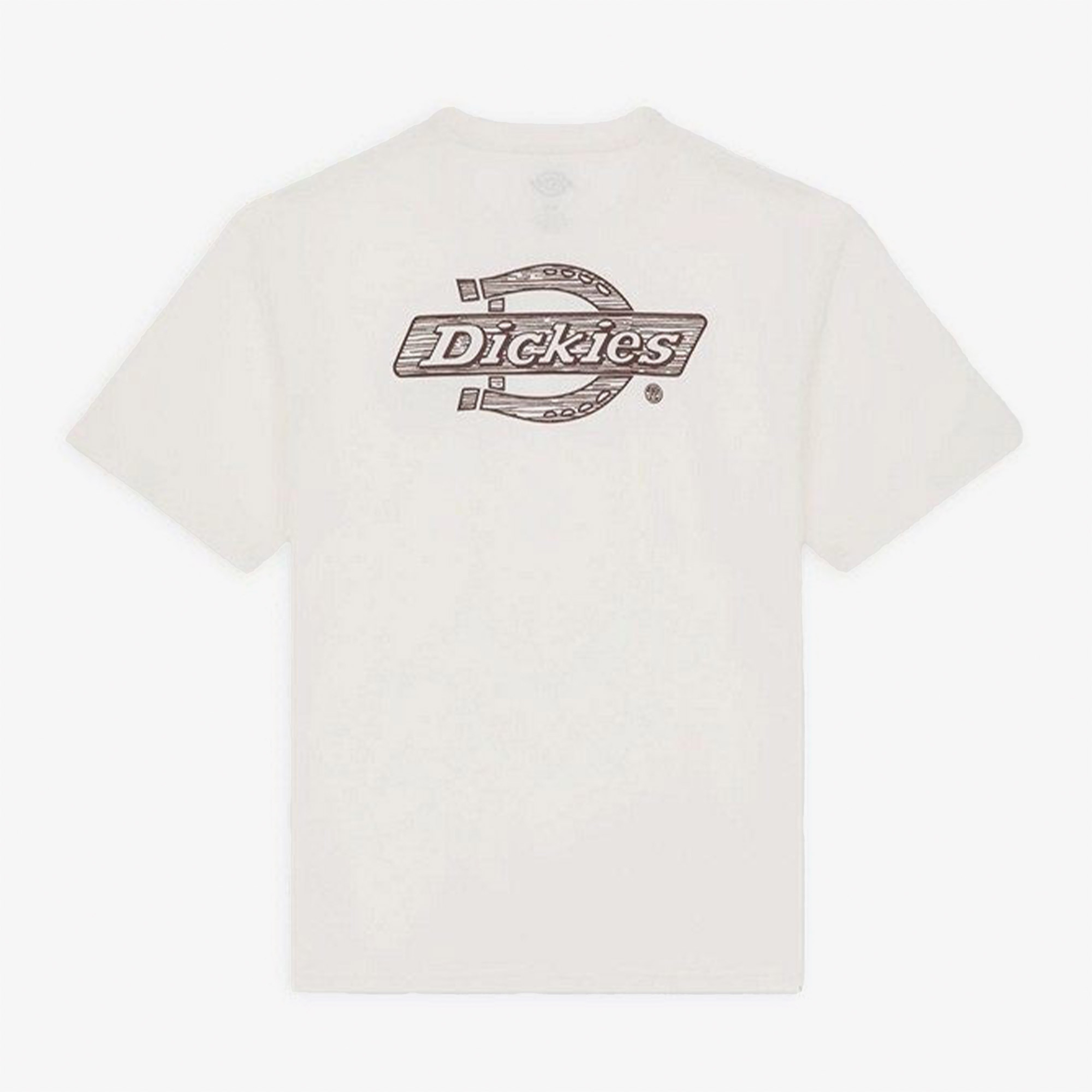 Dickies Wood Logo Bianco Unisex Beyaz T-Shirt