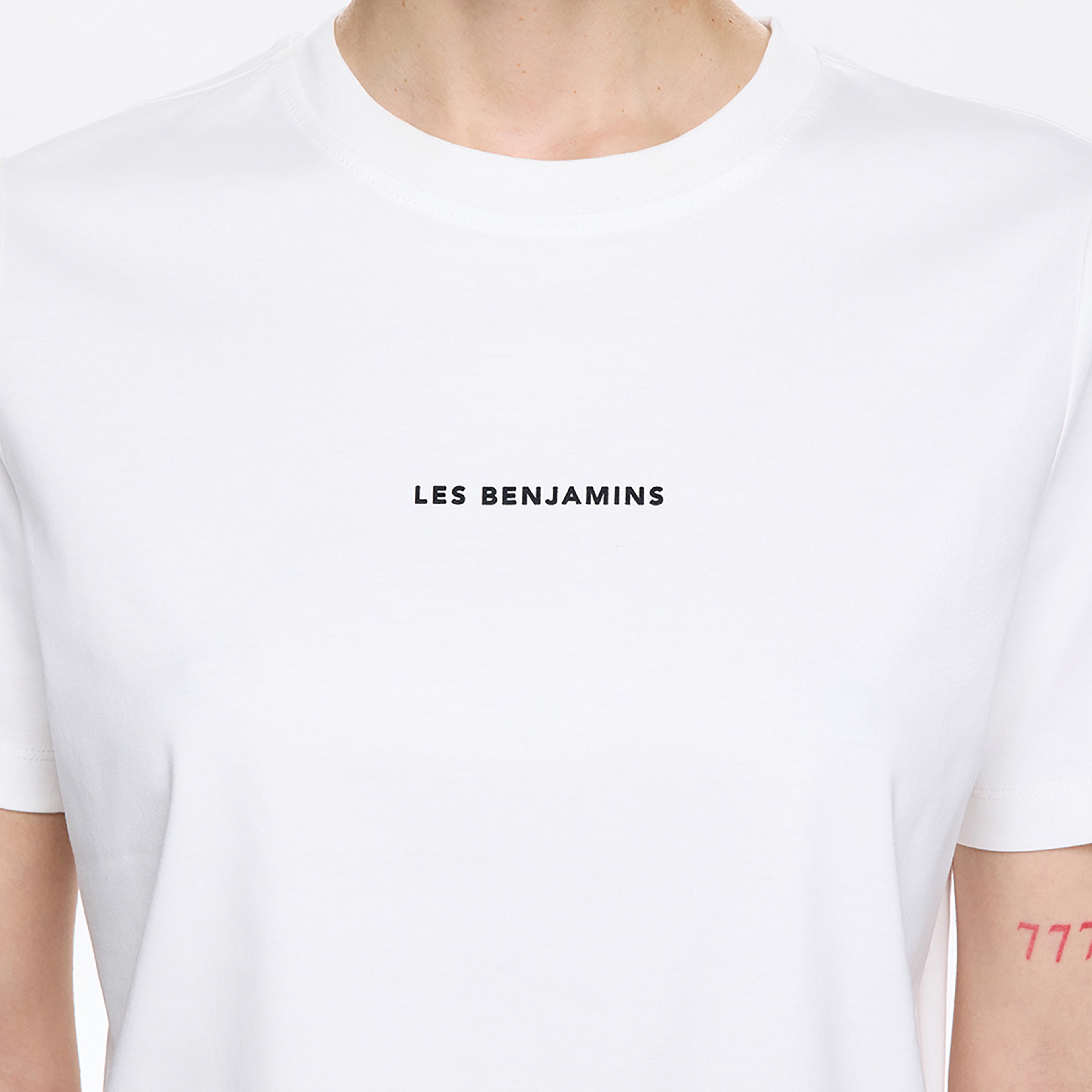 Les Benjamins Classic Kadın Beyaz T-Shirt