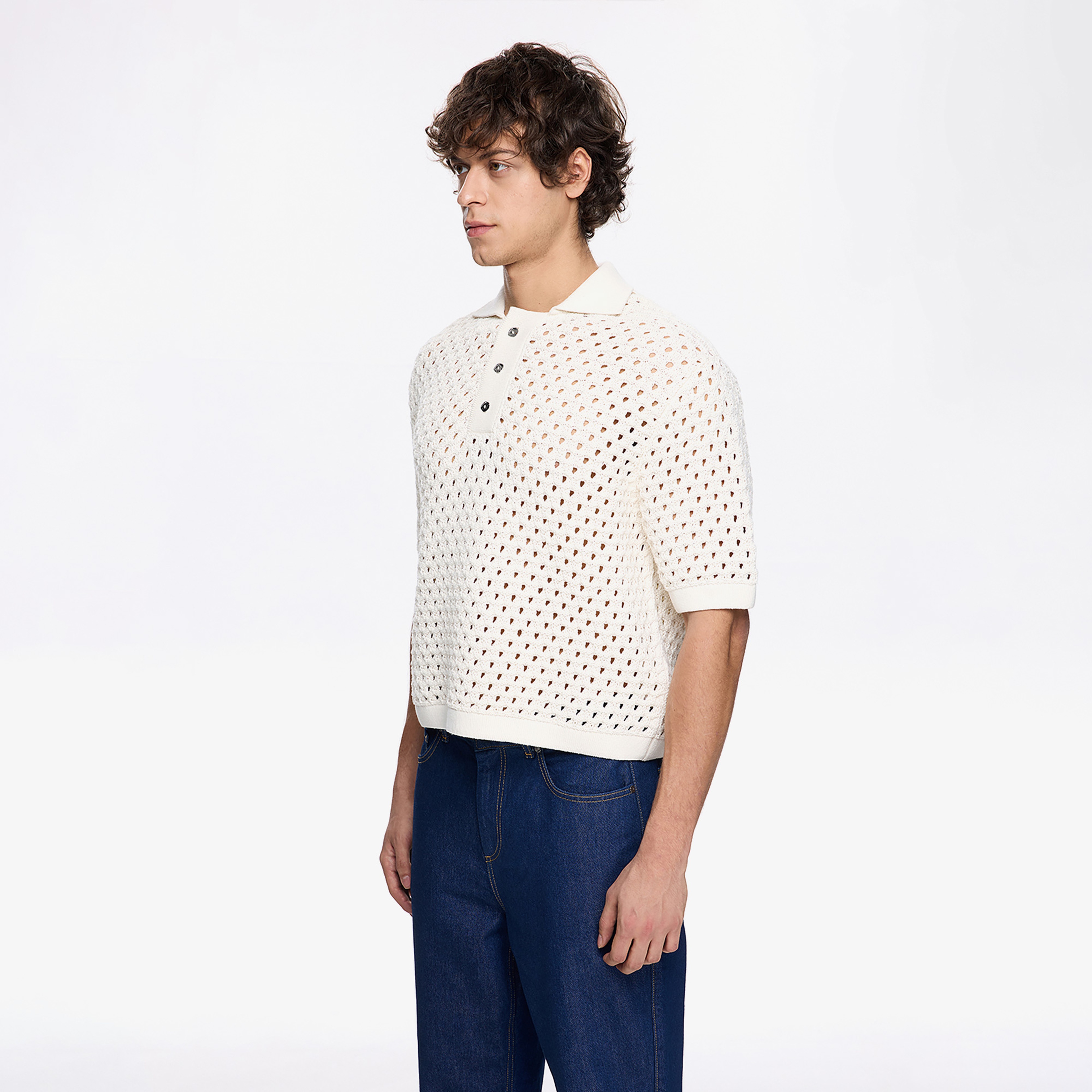 Les Benjamins Classic Knit 405 Erkek Bej Polo