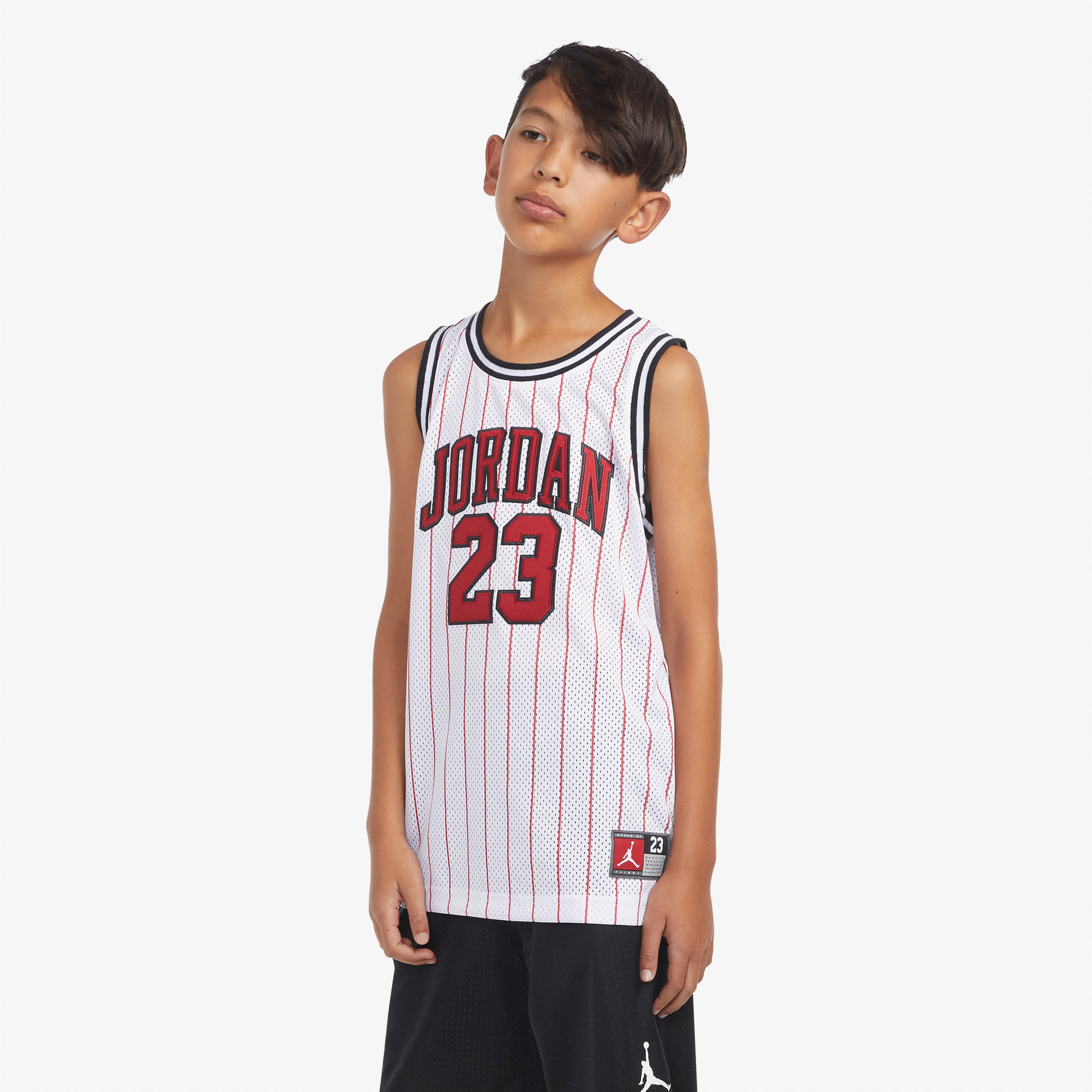 Jordan Grade School 23 Jersey Çocuk Beyaz Basketbol Forması