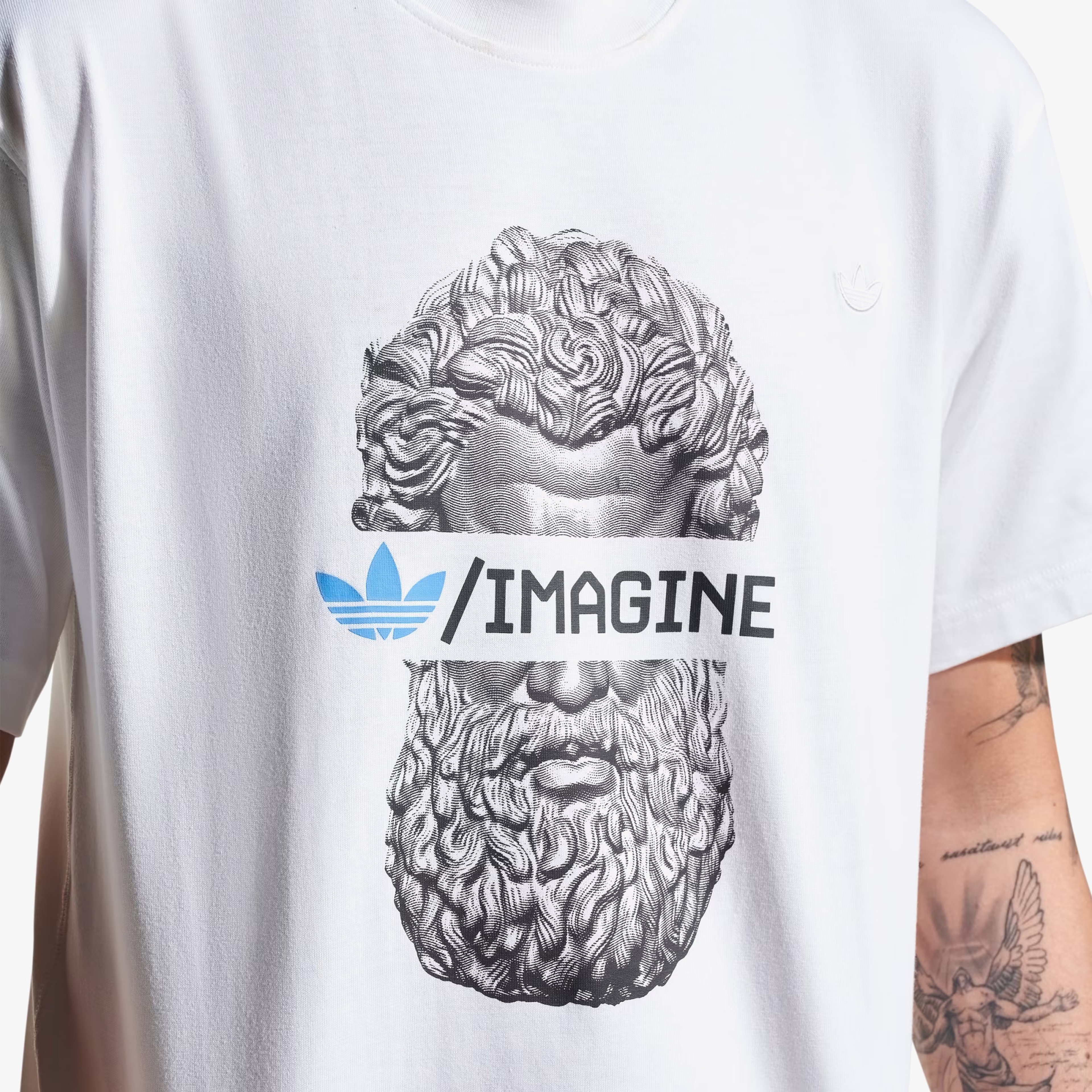 adidas Emre Yusufi Erkek Beyaz T-Shirt