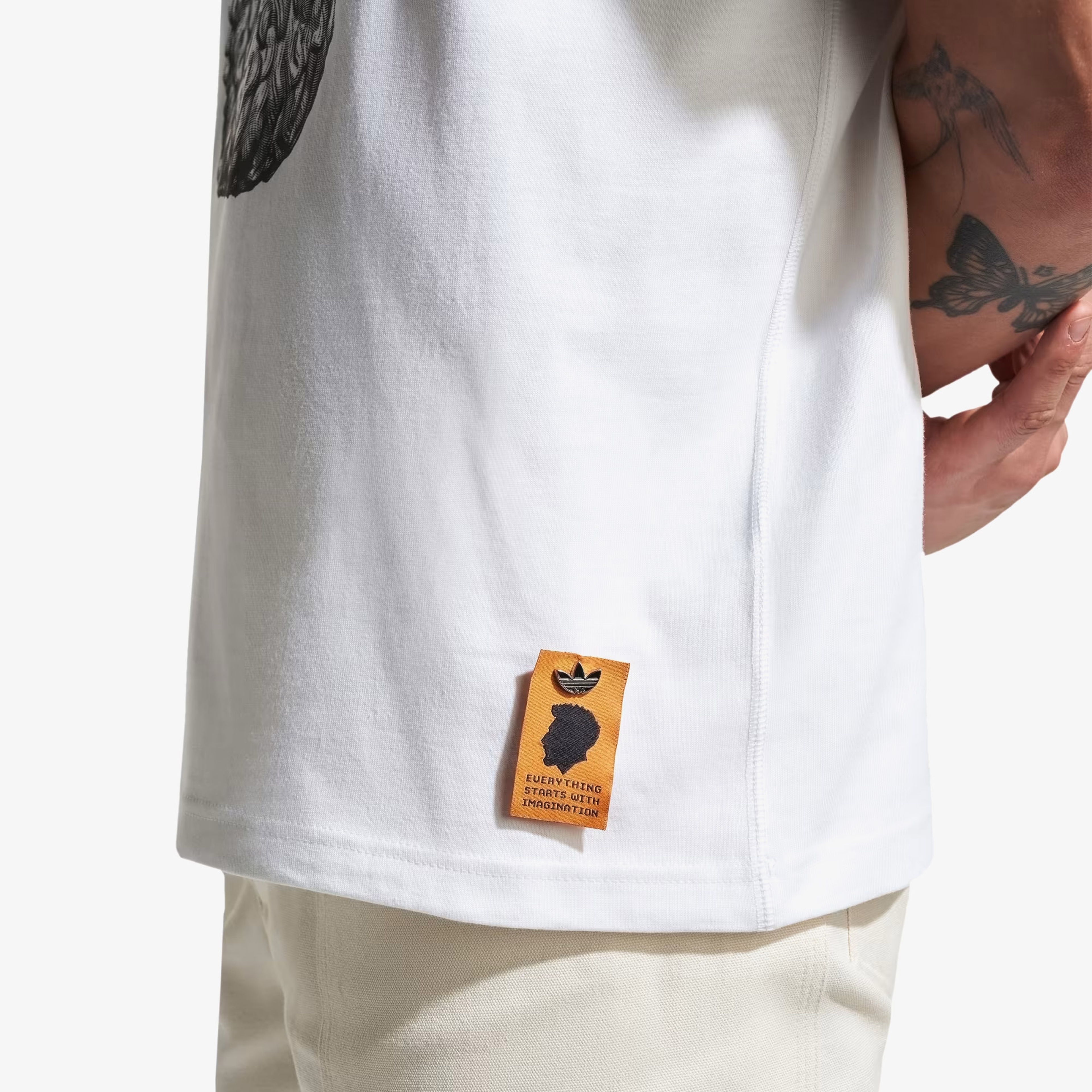 adidas Emre Yusufi Erkek Beyaz T-Shirt