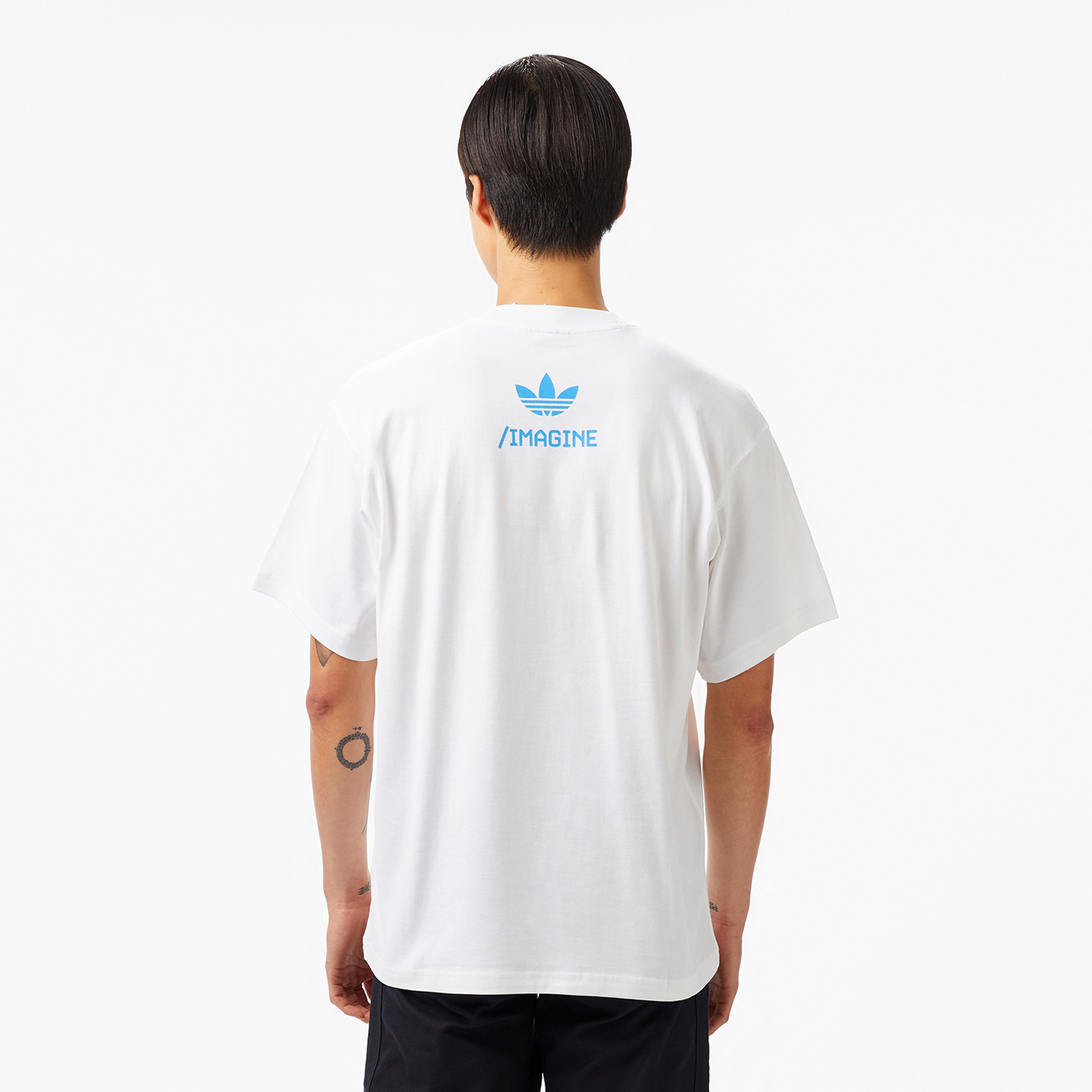 adidas Emre Yusufi Erkek Beyaz T-Shirt