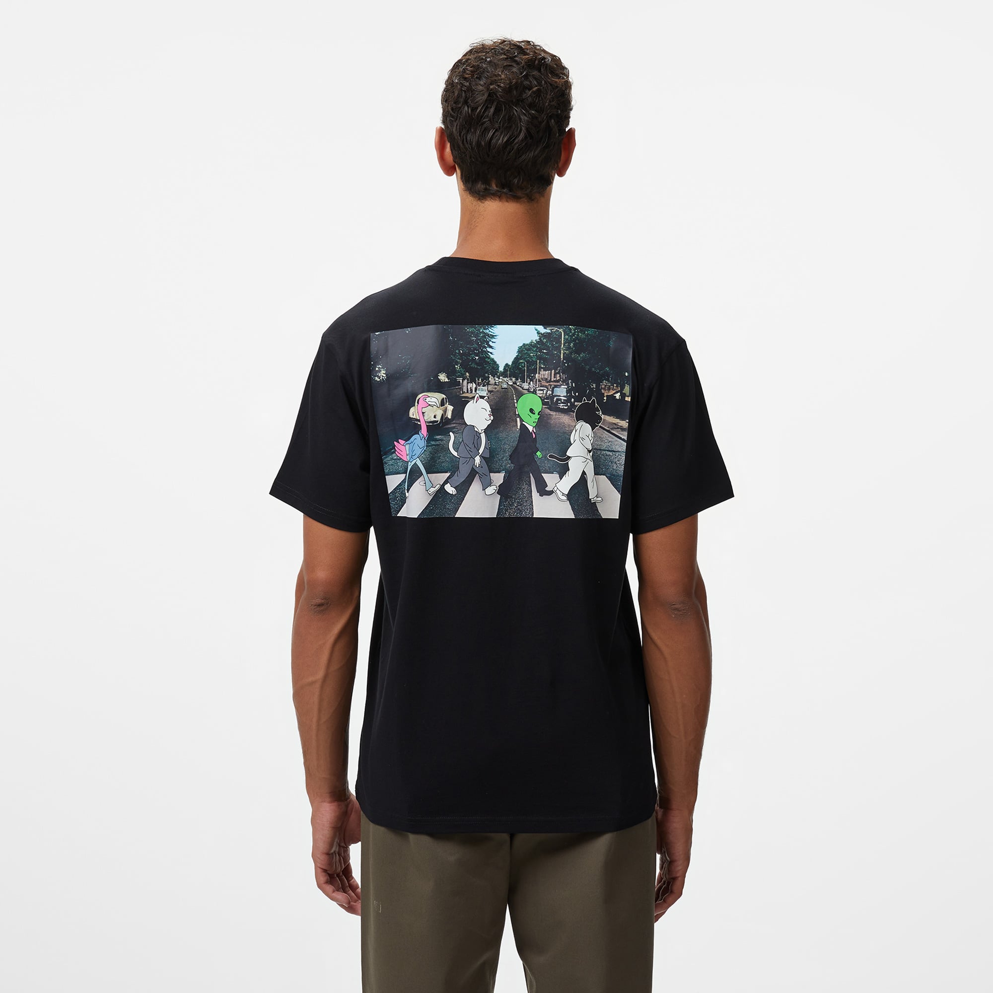 Ripndip Crosswalk Pocket Erkek Siyah T-Shirt