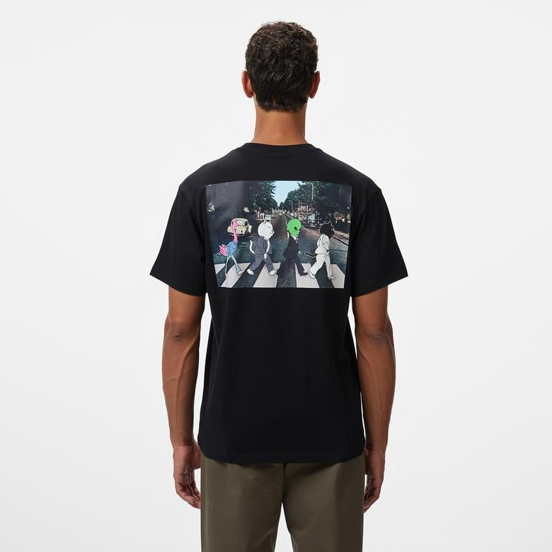 Ripndip Crosswalk Pocket Erkek Siyah T-Shirt