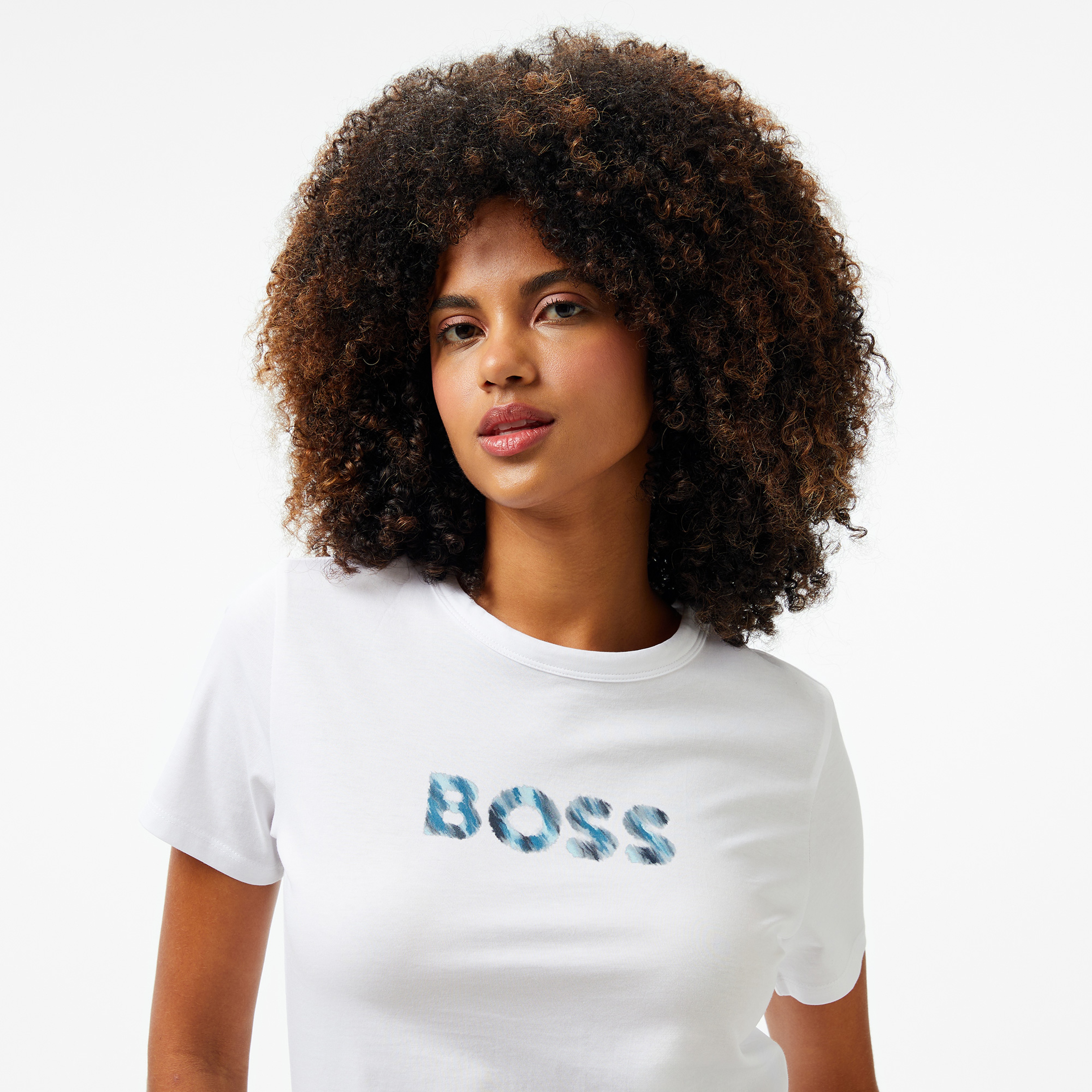 Boss Kadın Beyaz T-Shirt