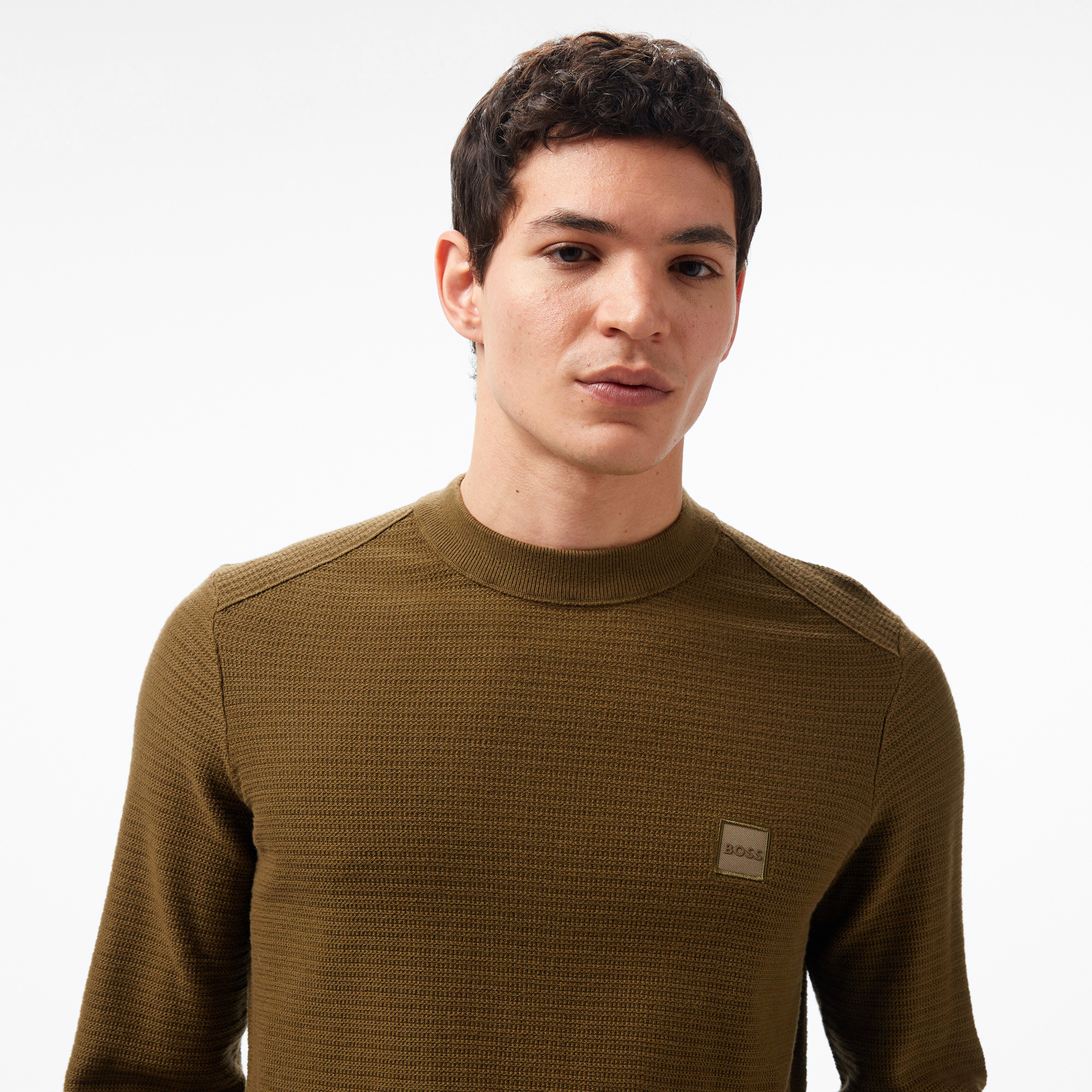 Boss Erkek Yeşil Kazak