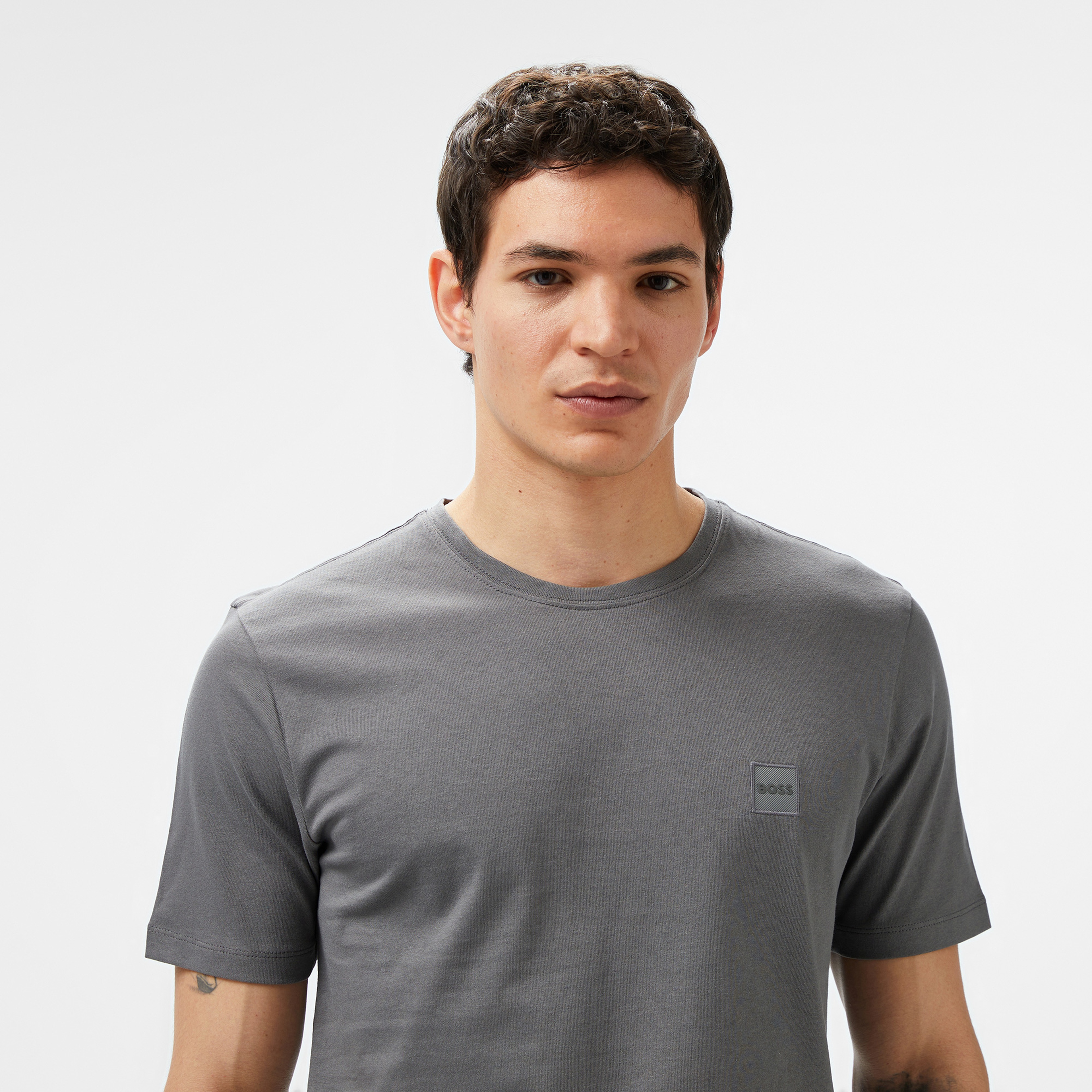 Boss Erkek Gri T-Shirt