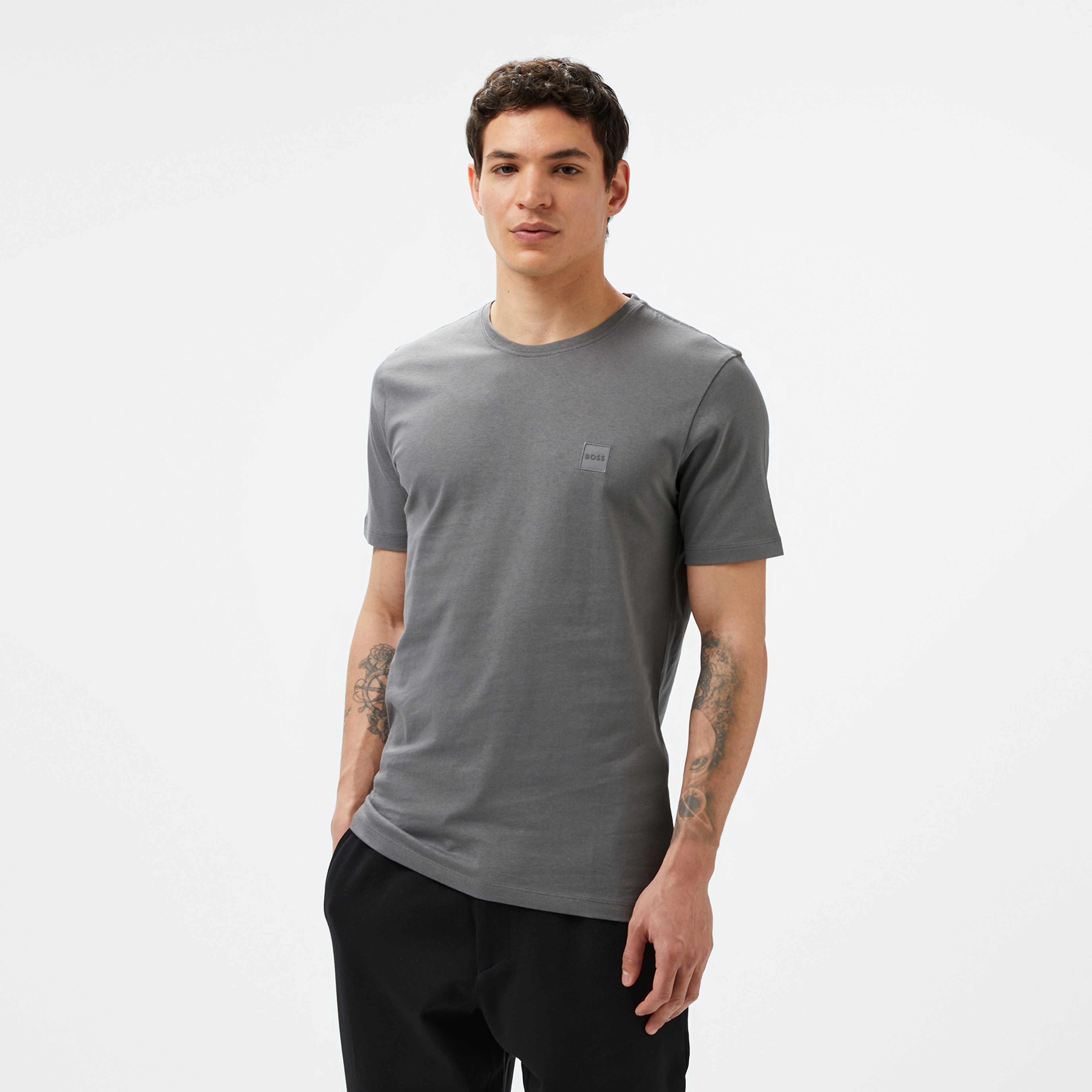 Boss Erkek Gri T-Shirt