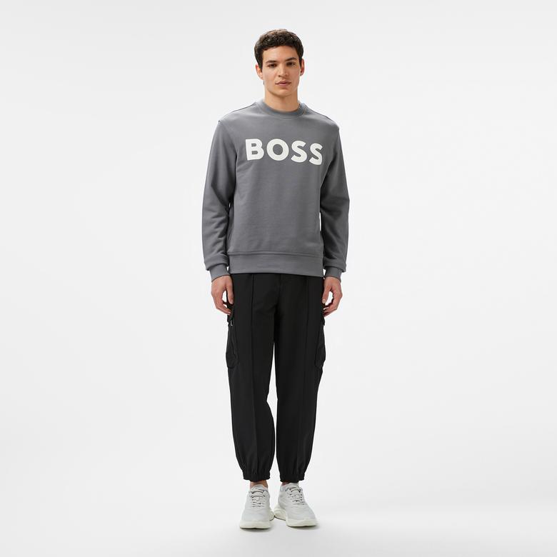Boss Erkek Gri Sweatshirt