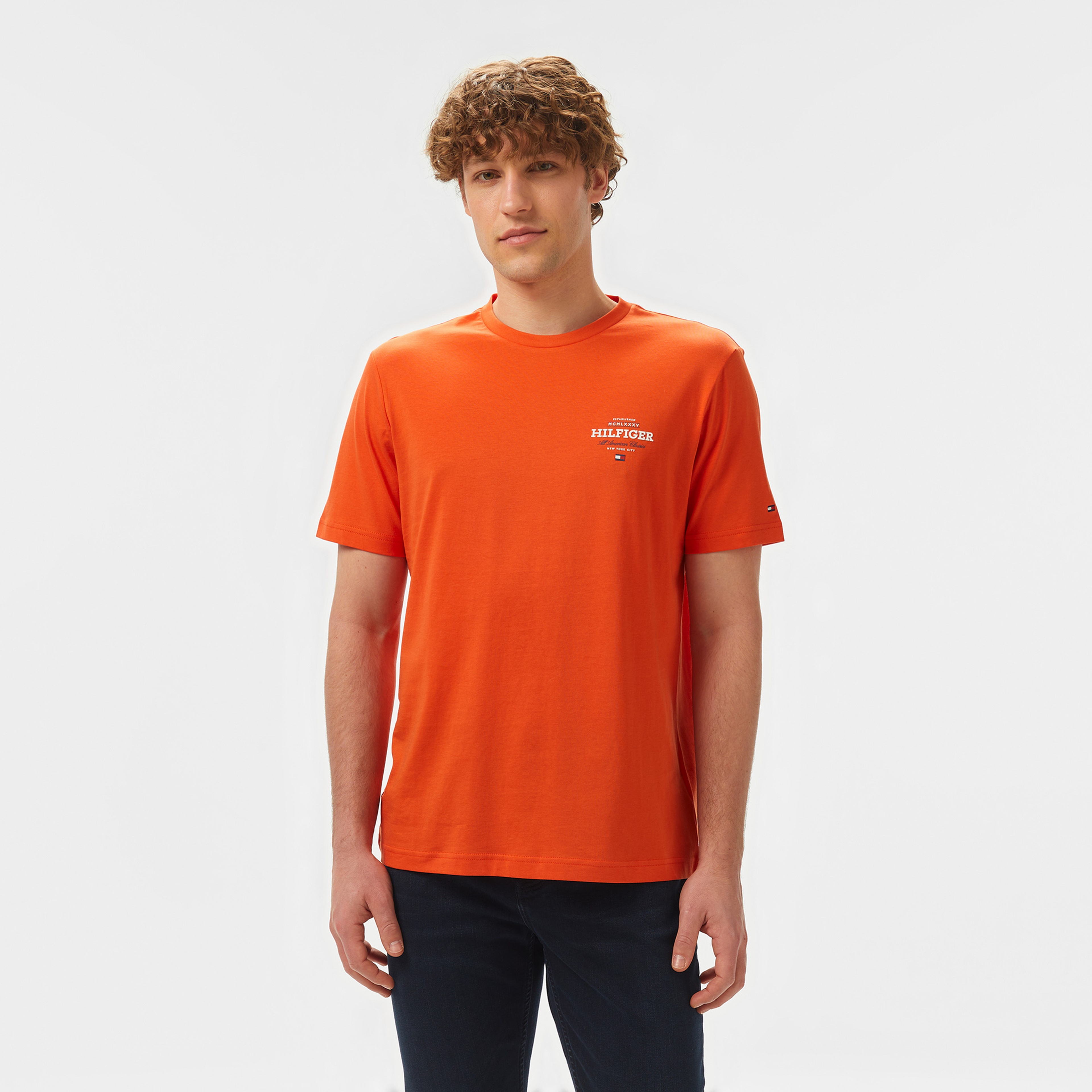 Tommy Hilfiger Erkek Turuncu T-Shirt