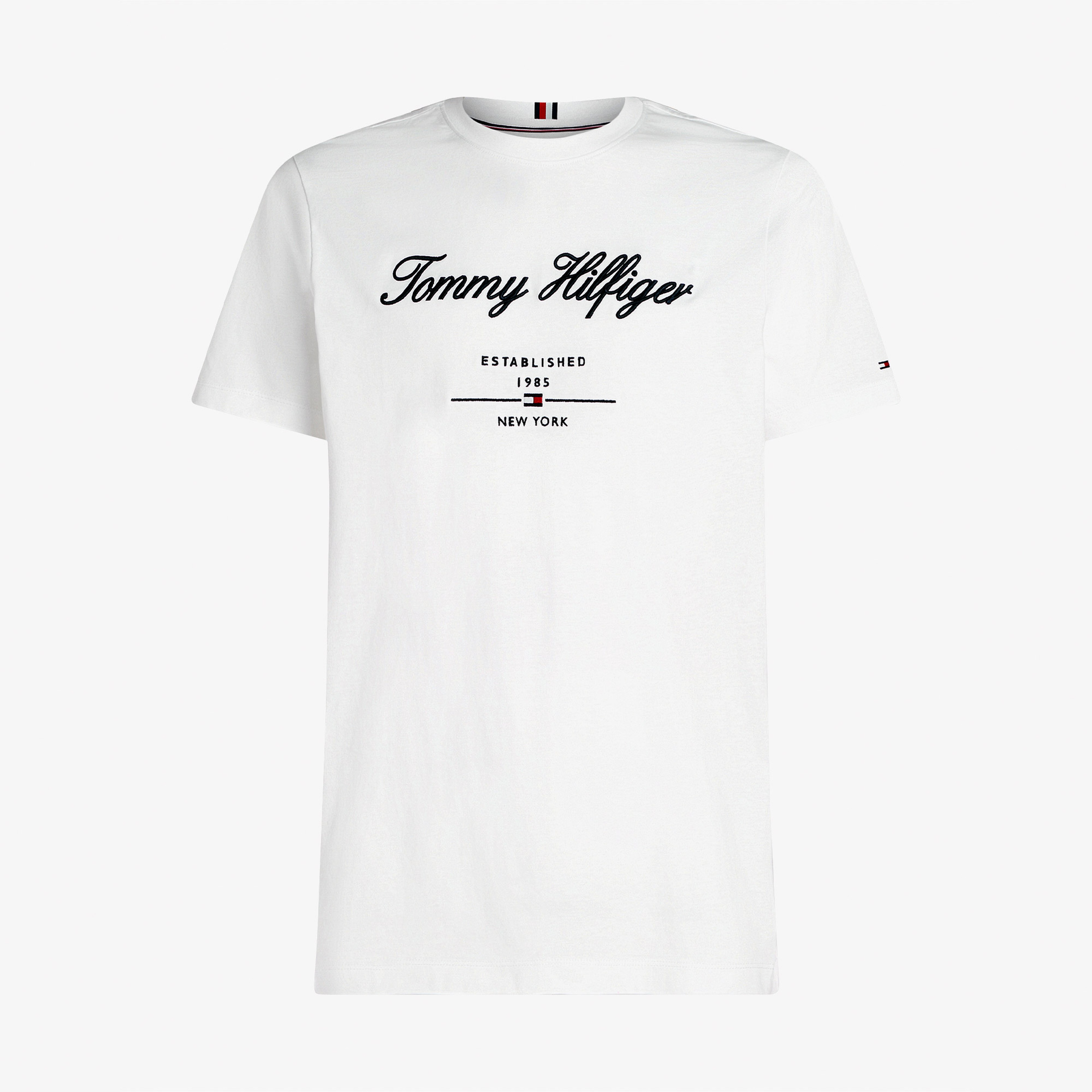 Tommy Hilfiger Erkek Beyaz T-Shirt