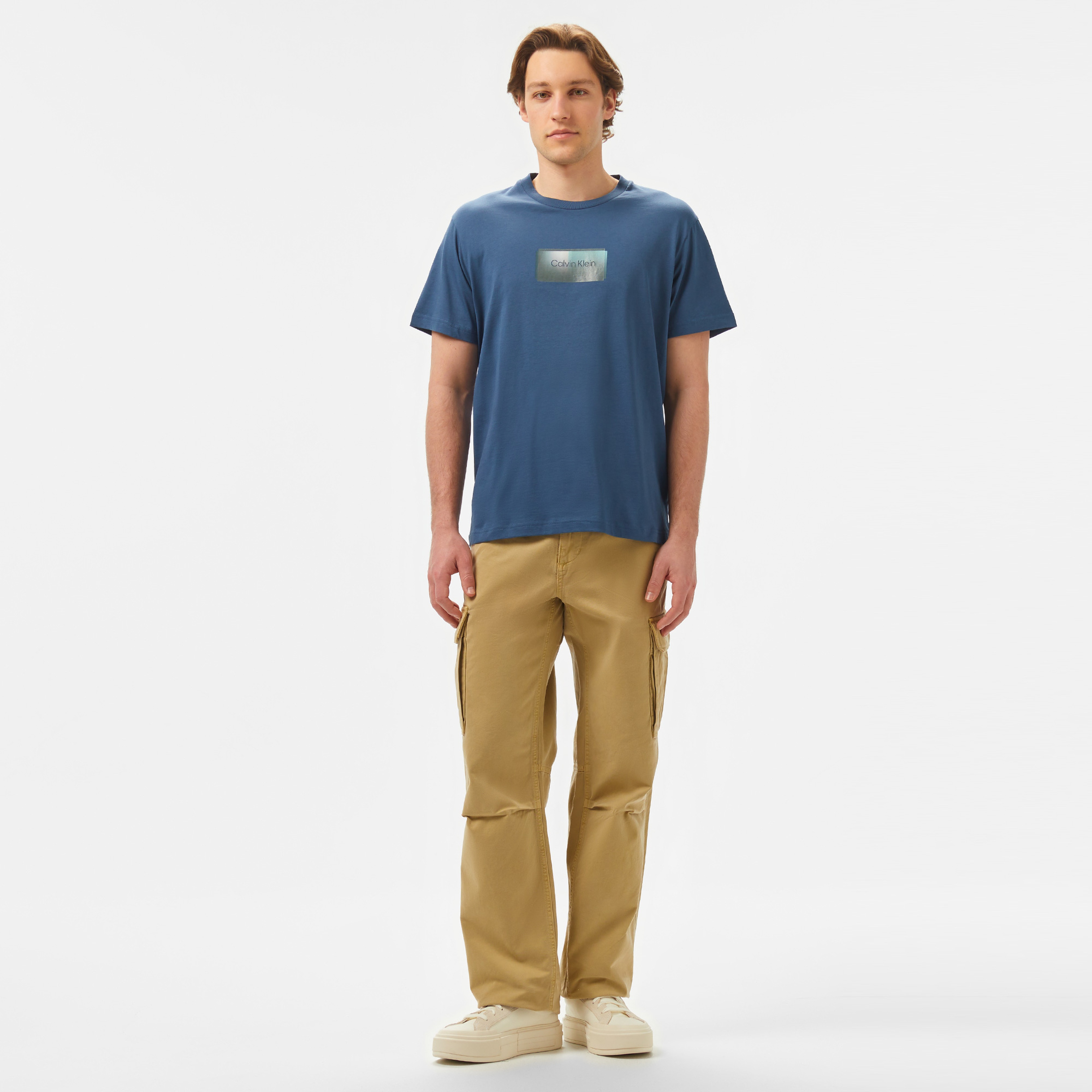 Calvin Klein Erkek Mavi T-Shirt