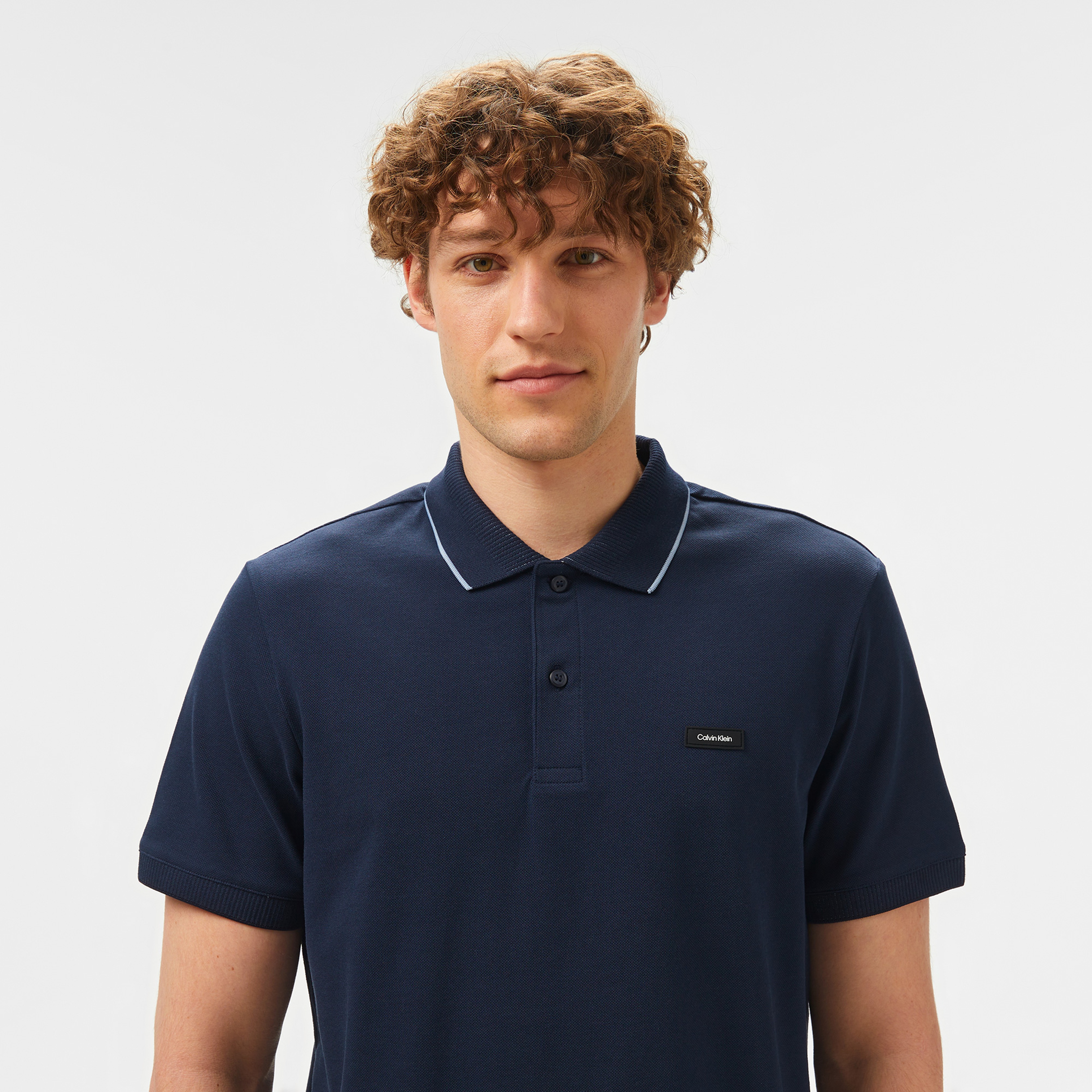 Calvin Klein Erkek Mavi Polo