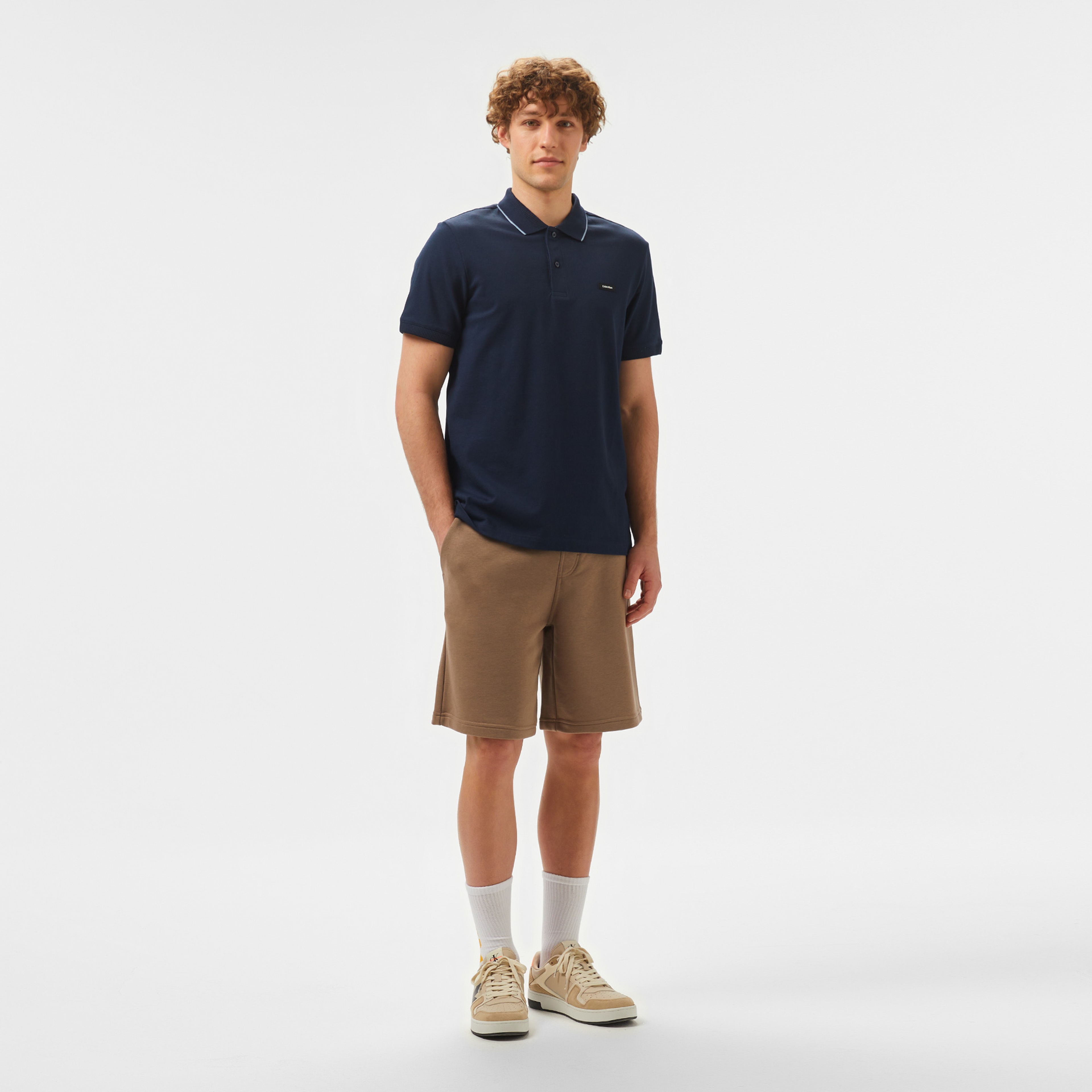 Calvin Klein Erkek Mavi Polo