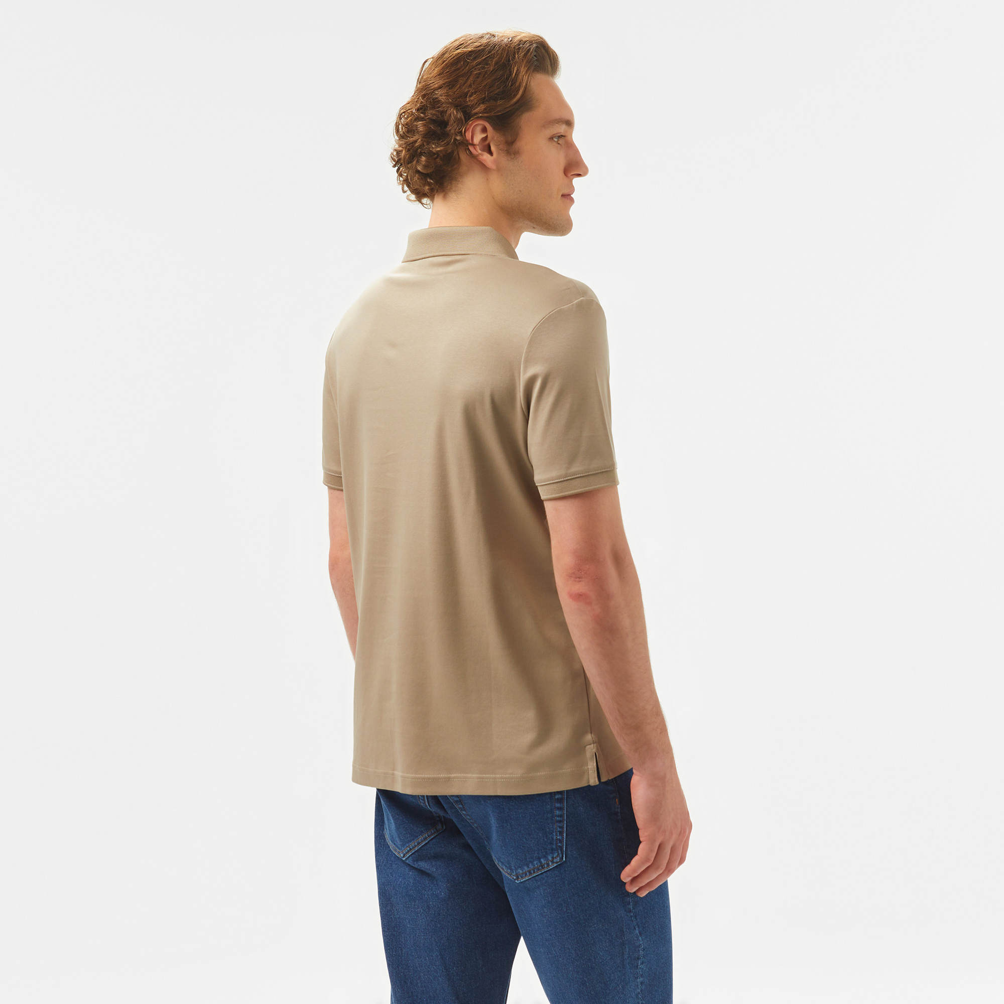 Calvin Klein Erkek Haki Polo