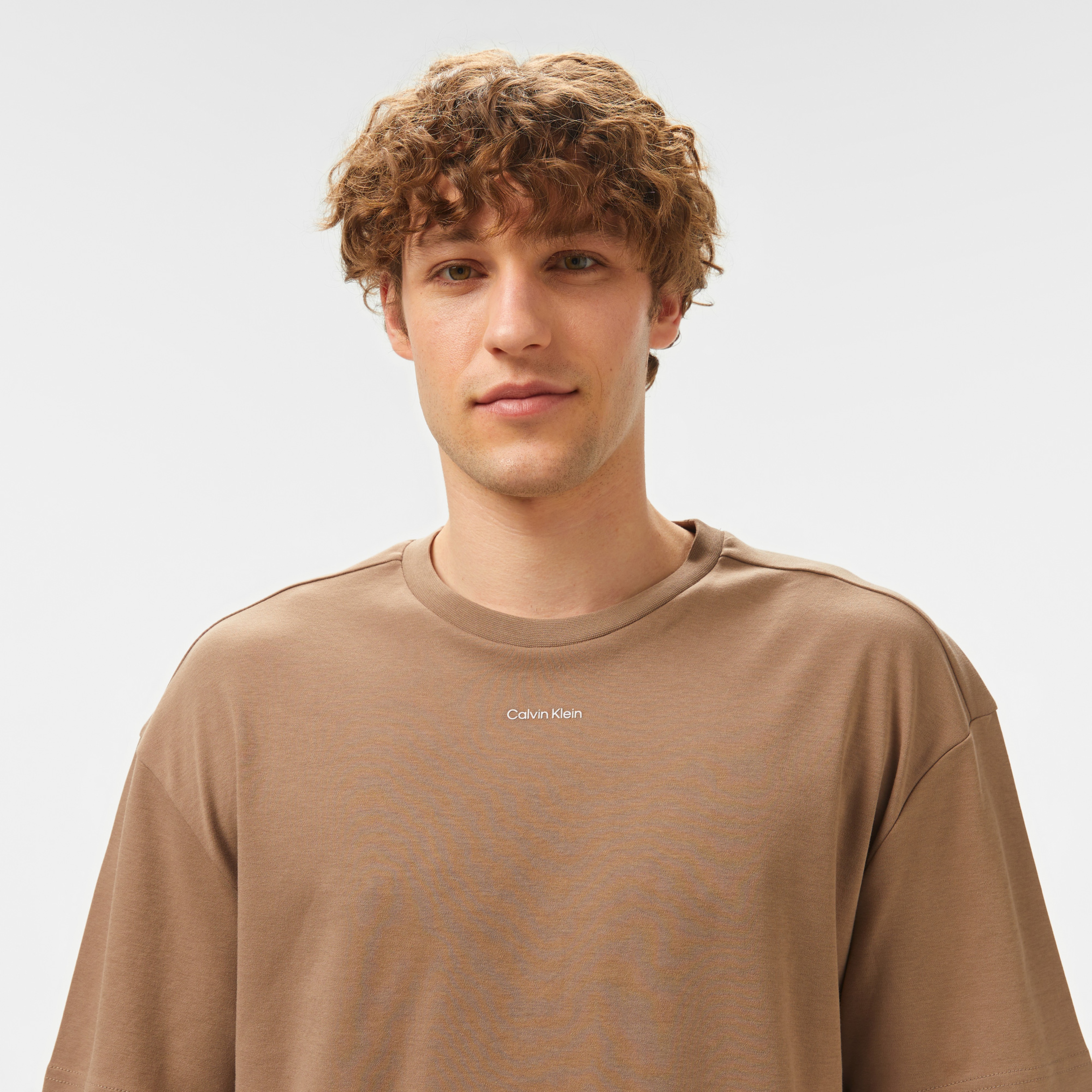 Calvin Klein Erkek Gri T-Shirt