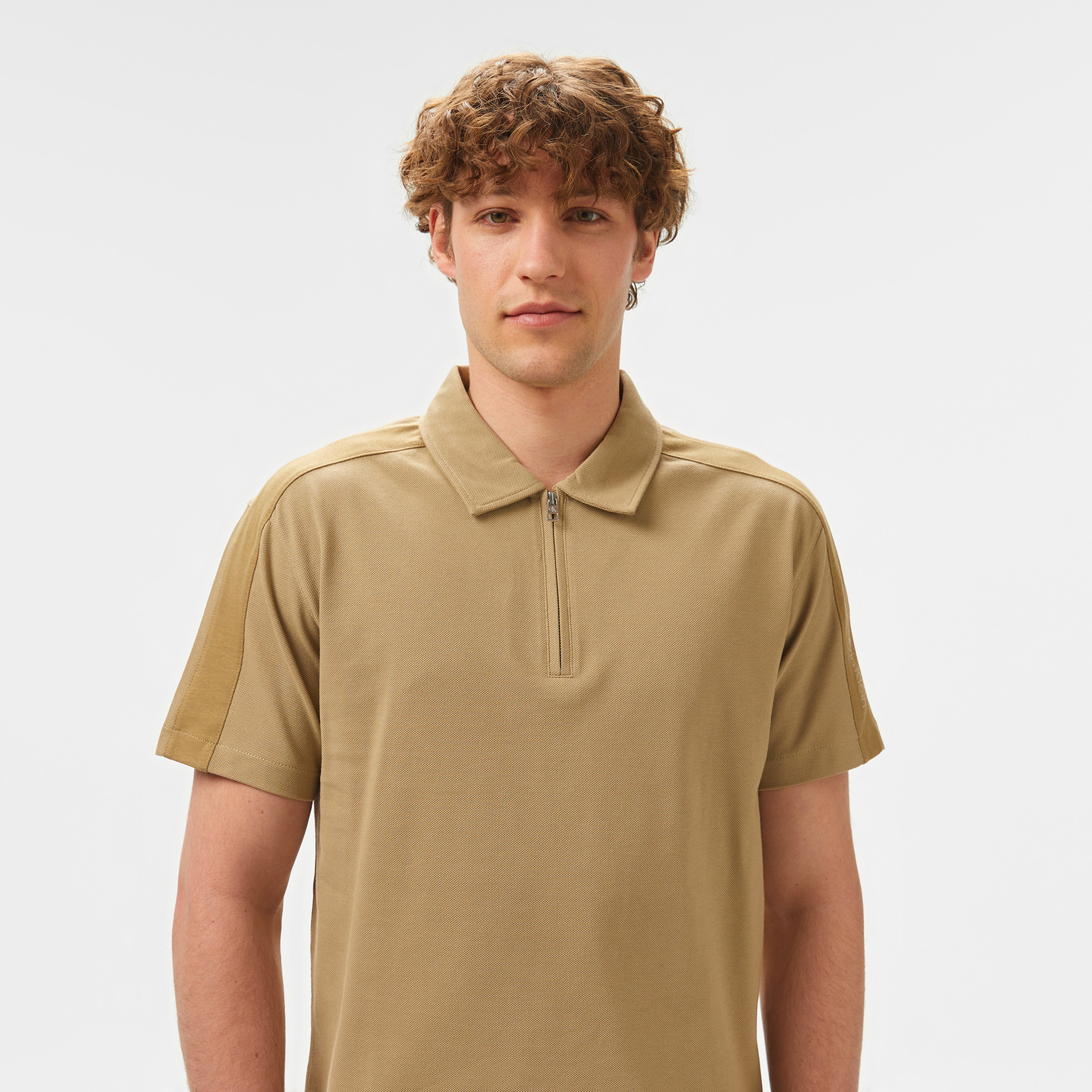 Calvin Klein Erkek Kahverengi Polo