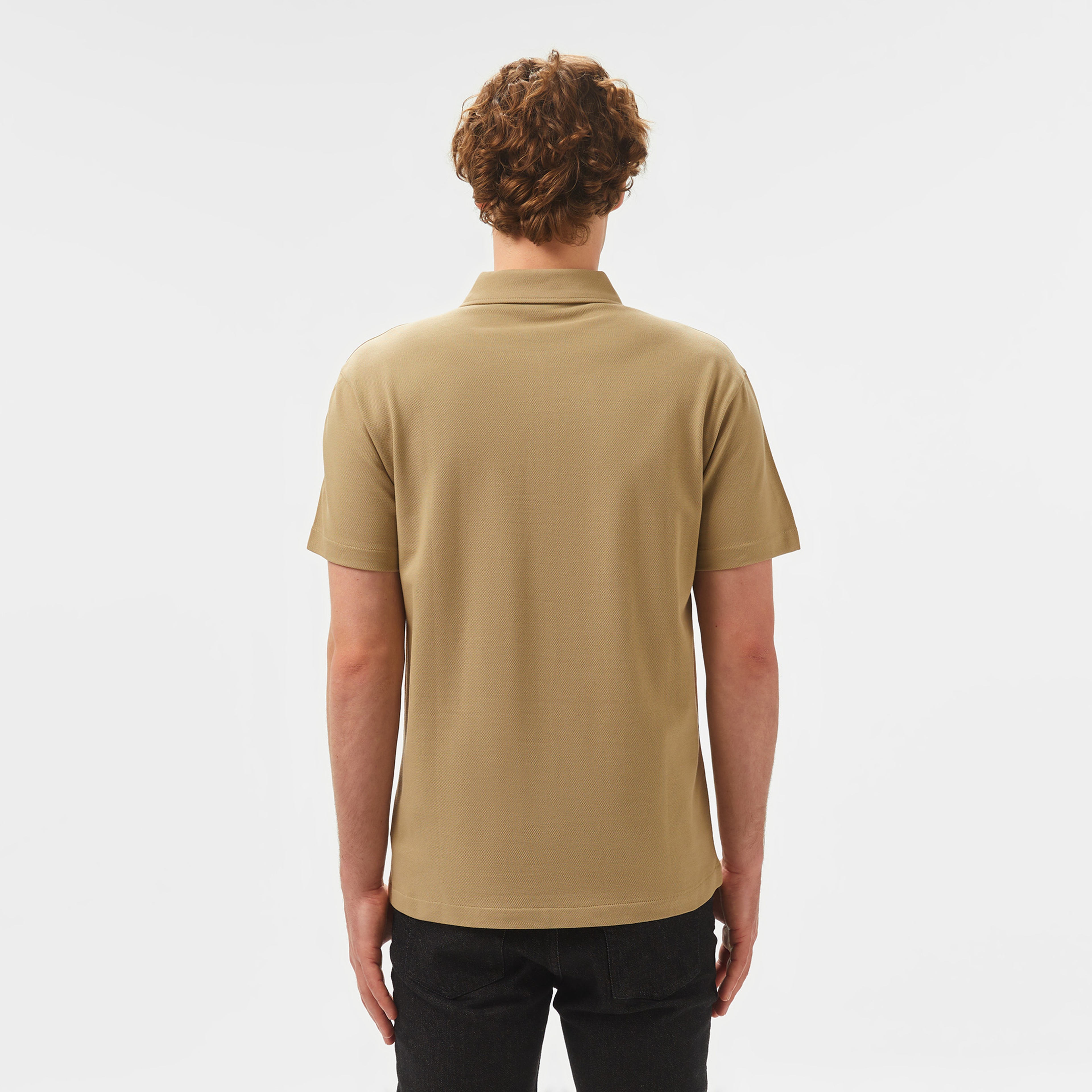 Calvin Klein Erkek Kahverengi Polo