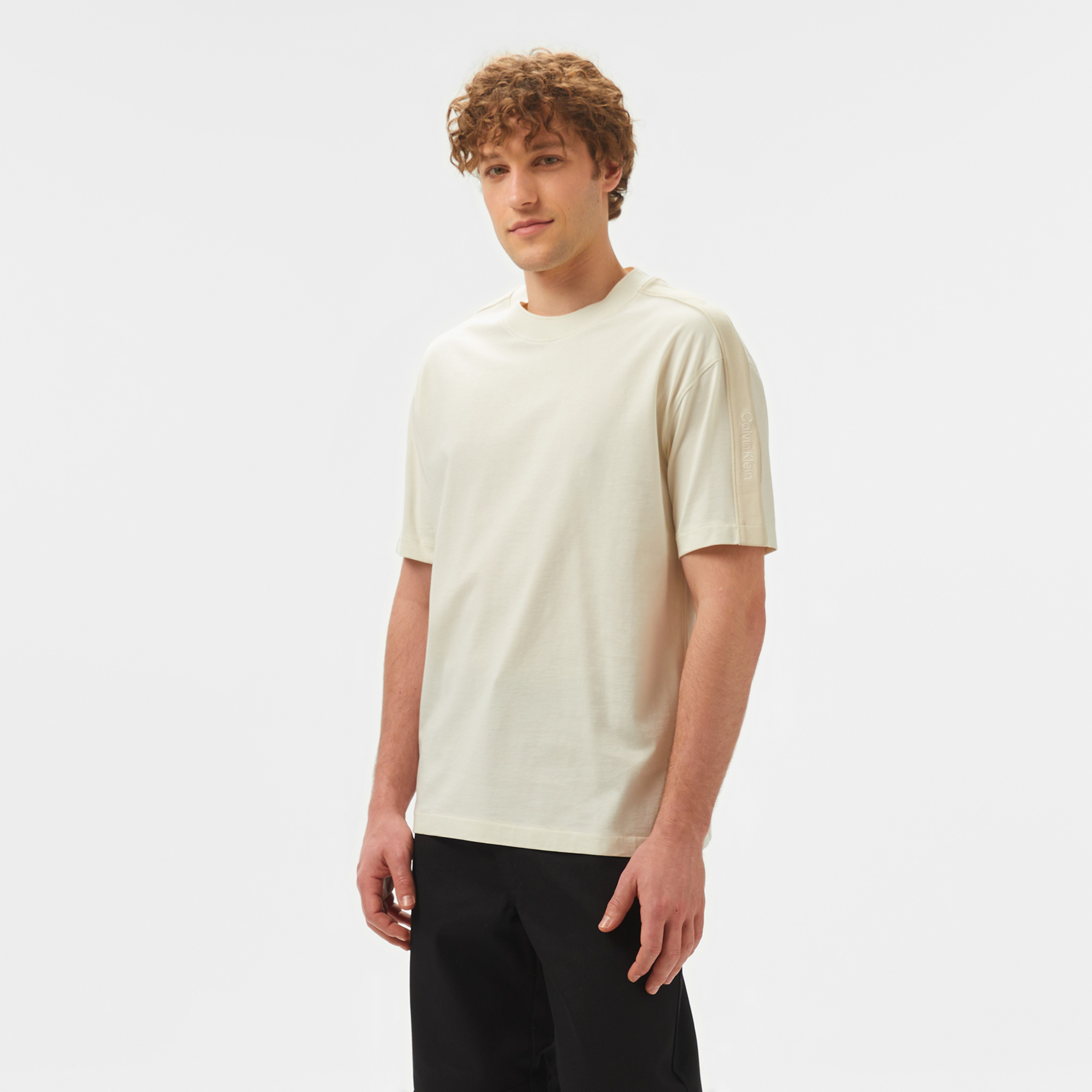 Calvin Klein Erkek Beyaz T-Shirt