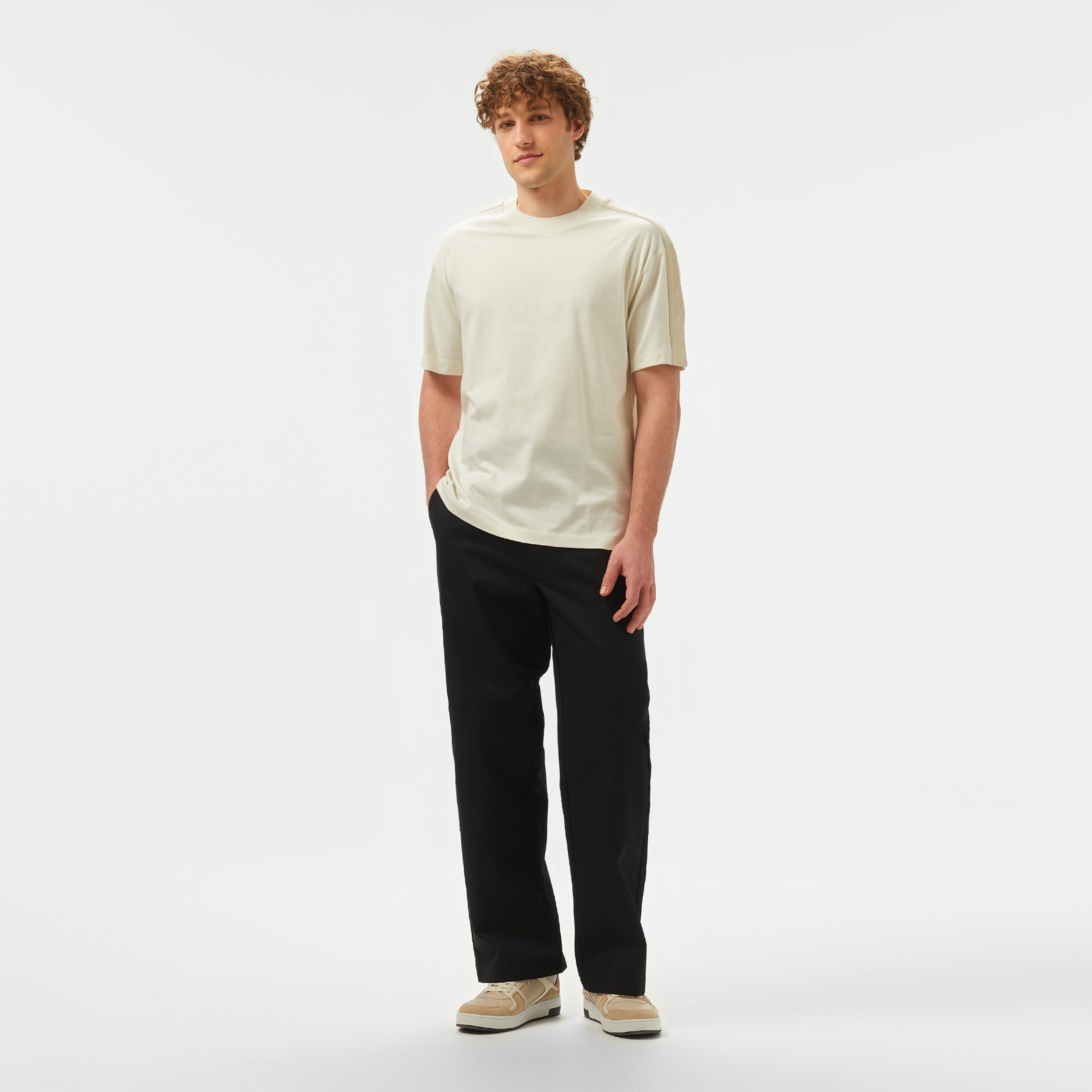 Calvin Klein Erkek Beyaz T-Shirt