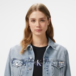 Calvin Klein Cropped 90'S Denim Jaet Kadın Mavi Ceket