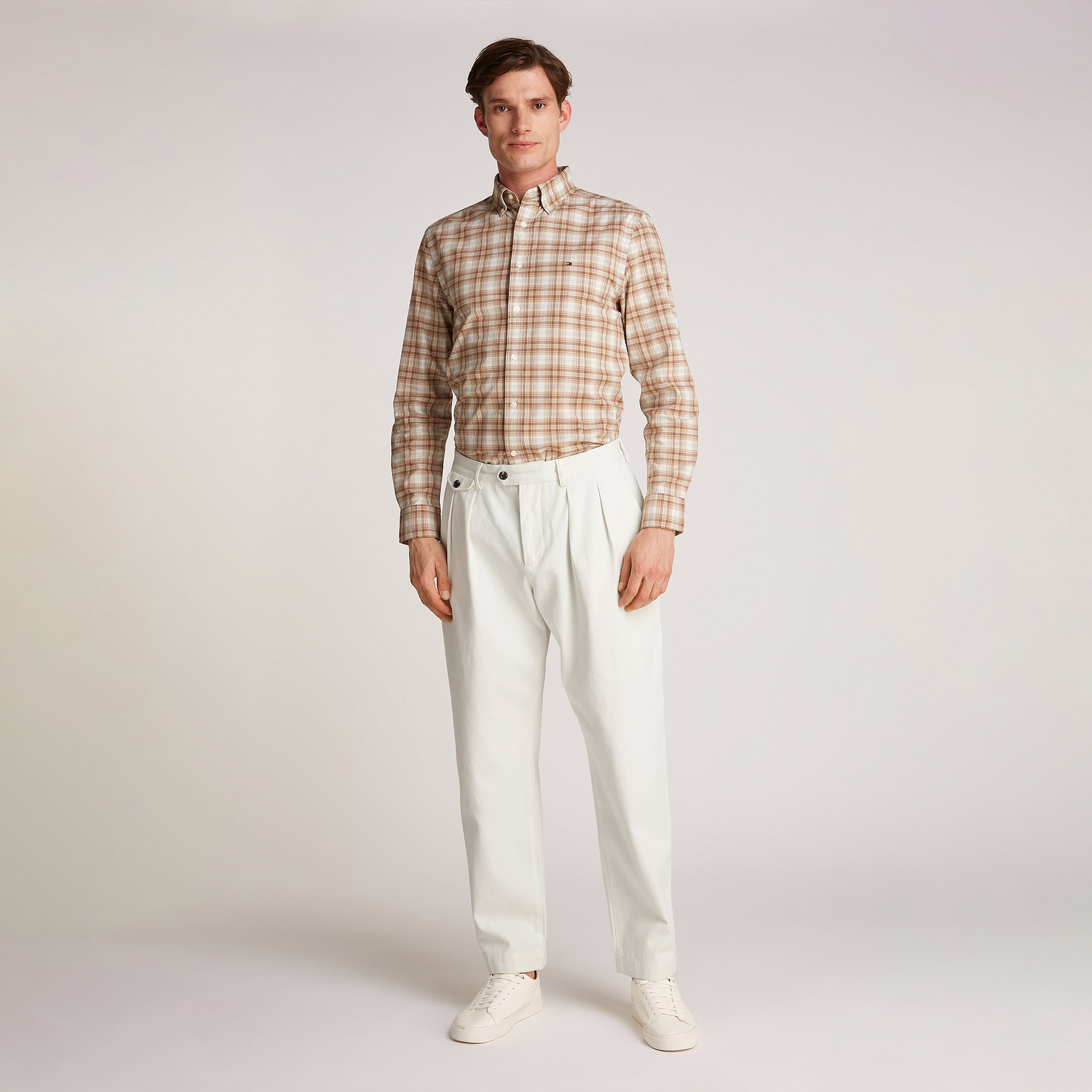 Tommy Hilfiger Greenwich 2Plt Classic Twill Erkek Beyaz Pantolon
