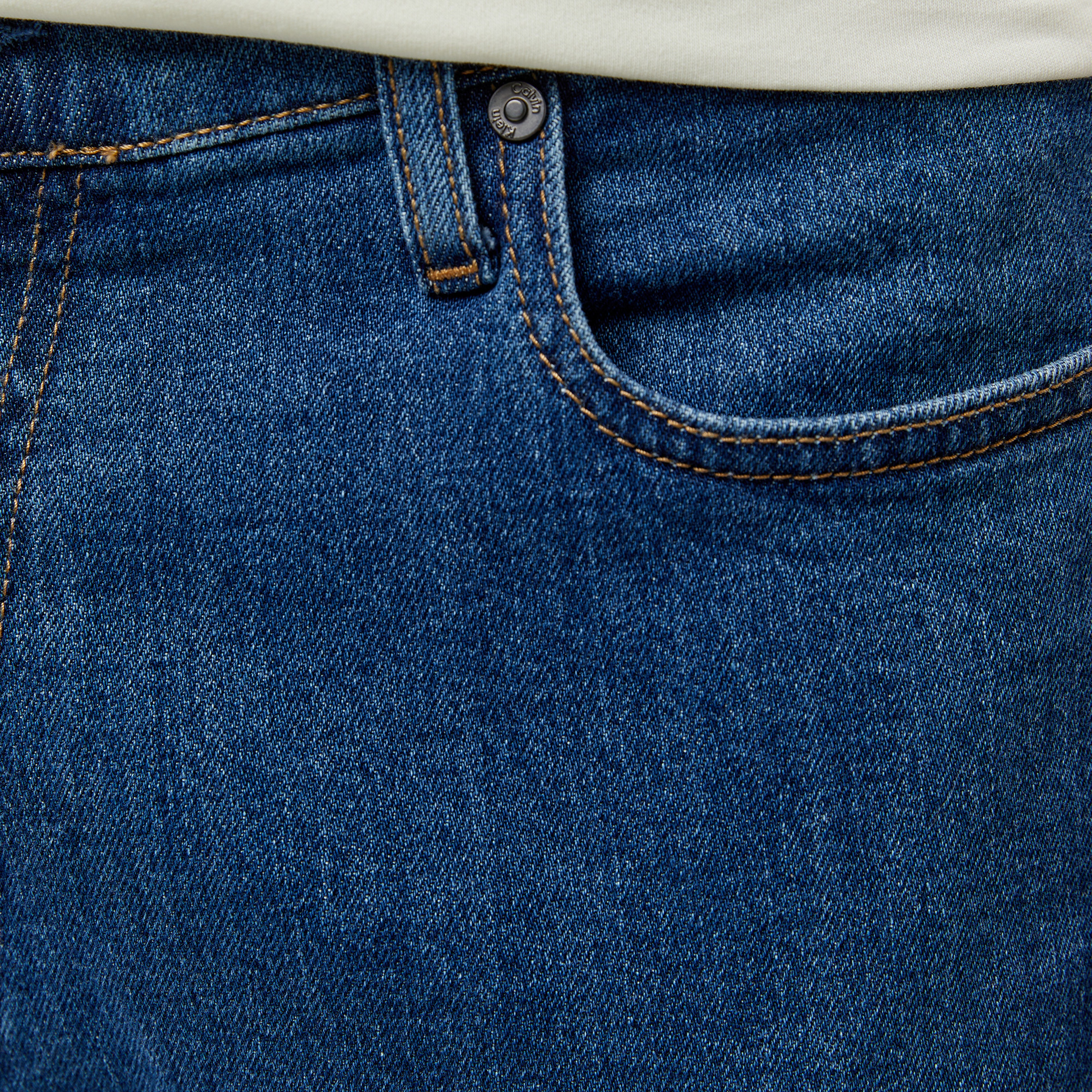 Calvin Klein Tapered Fit Mid Erkek Mavi Jean