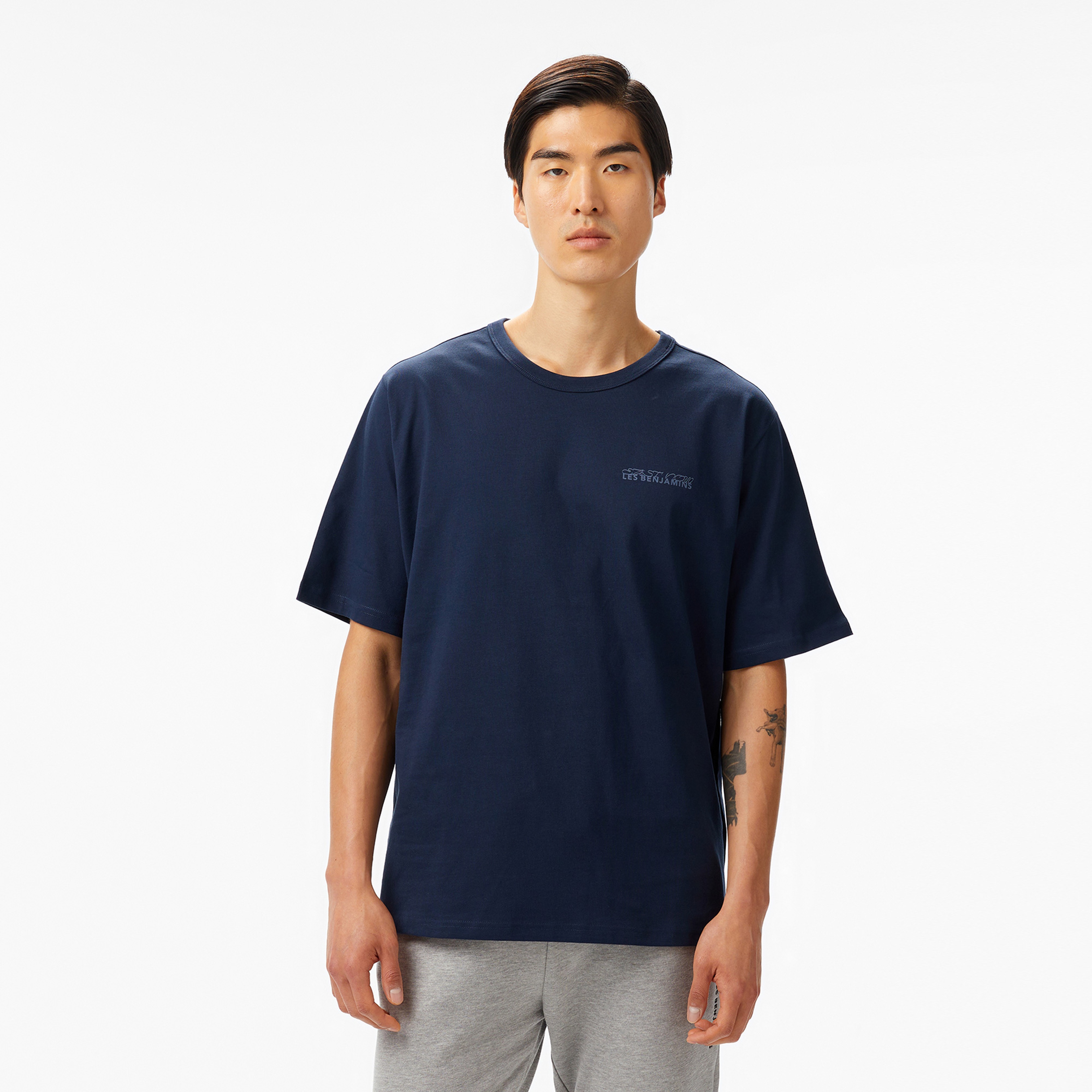 Les Benjamins 413 East Now Erkek Lacivert T-Shirt