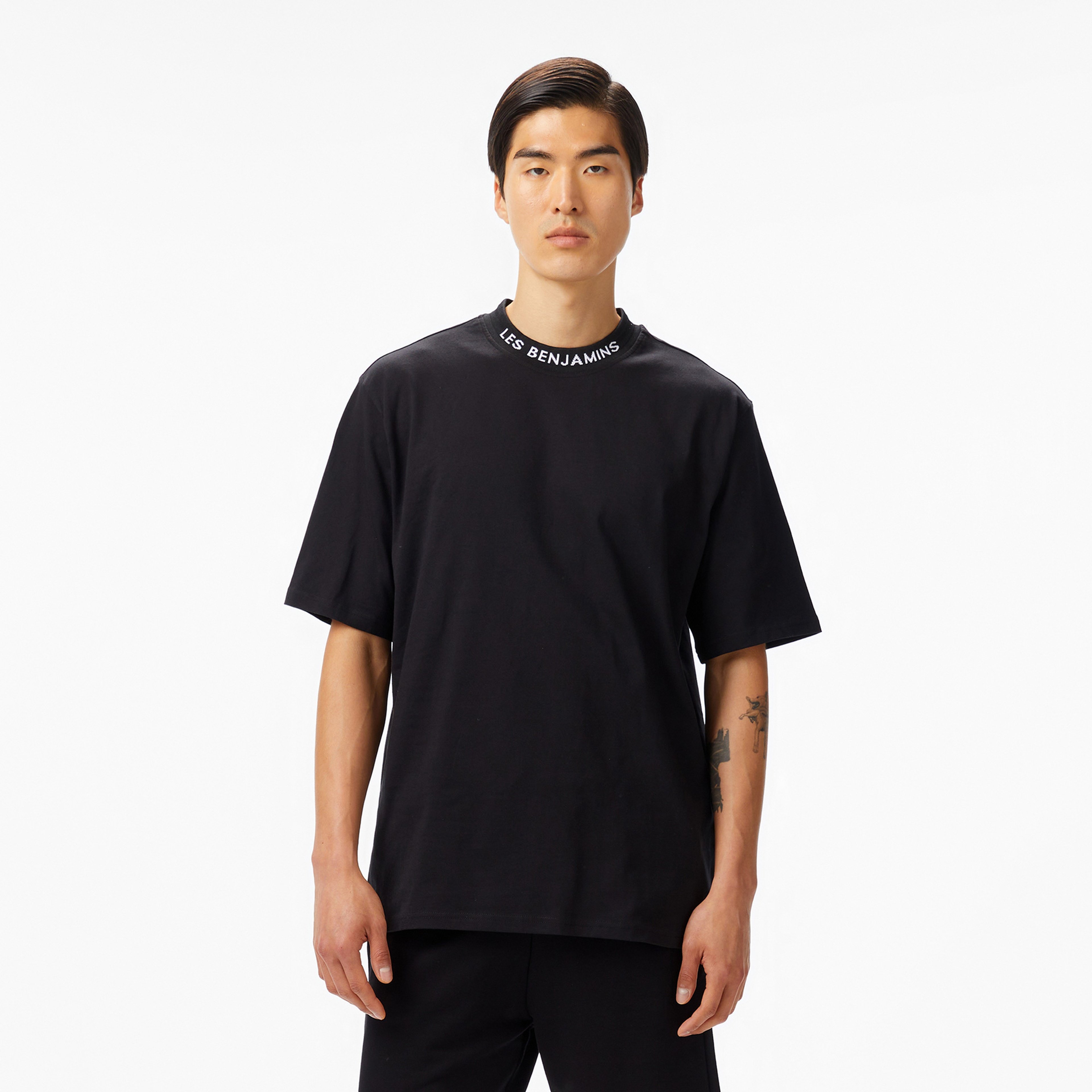 Les Benjamins 405 Erkek Siyah T-Shirt
