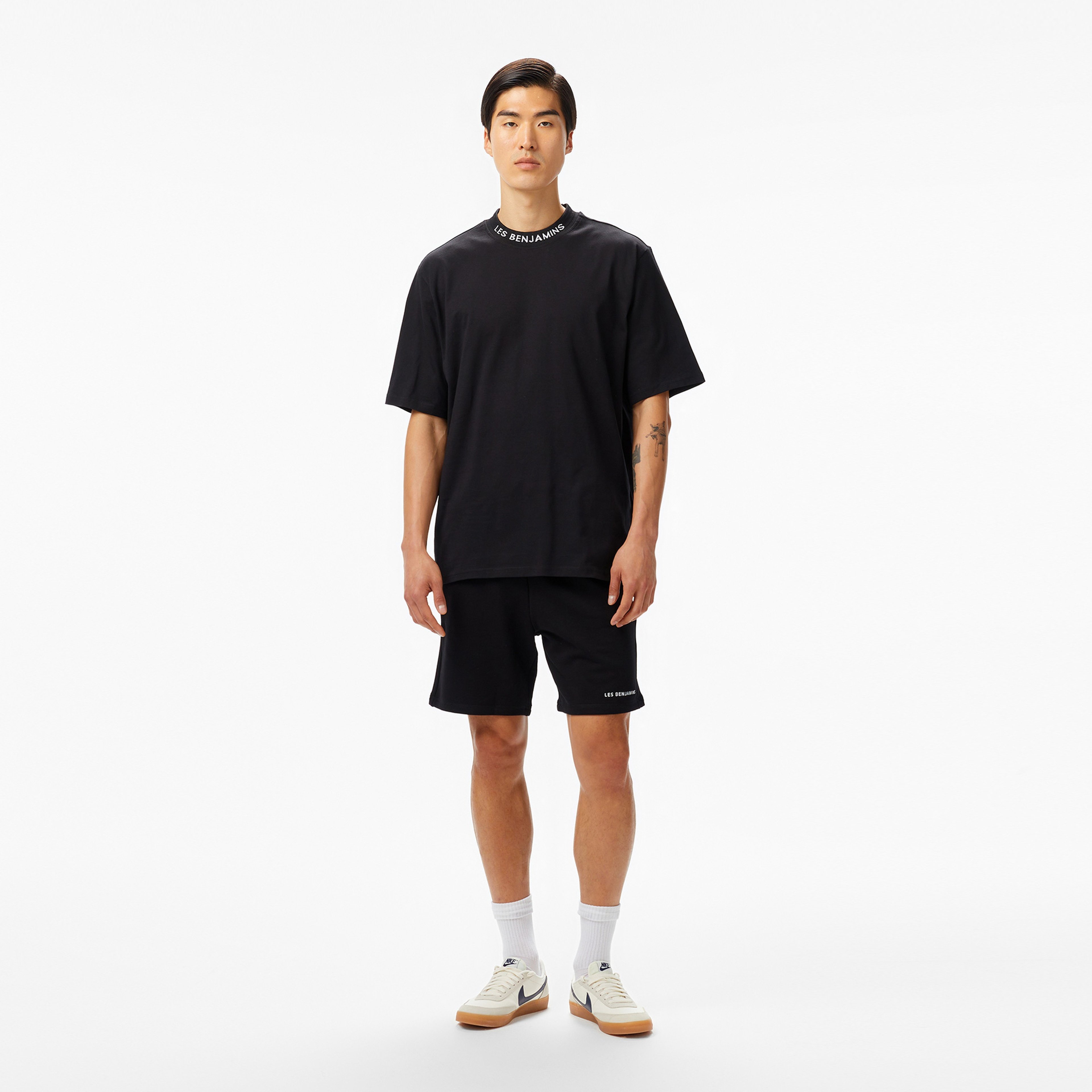 Les Benjamins 405 Erkek Siyah T-Shirt