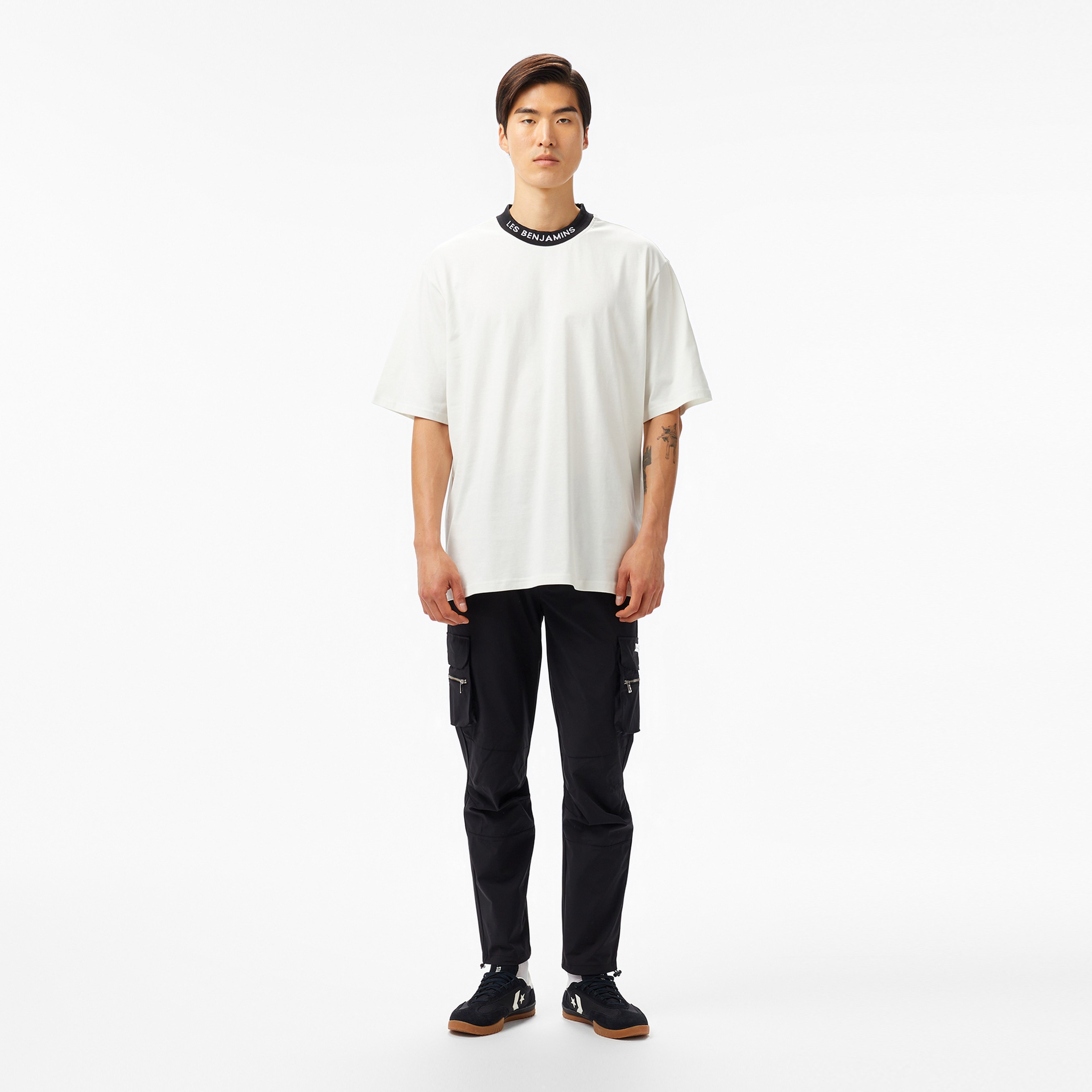Les Benjamins 404 Erkek Beyaz T-Shirt
