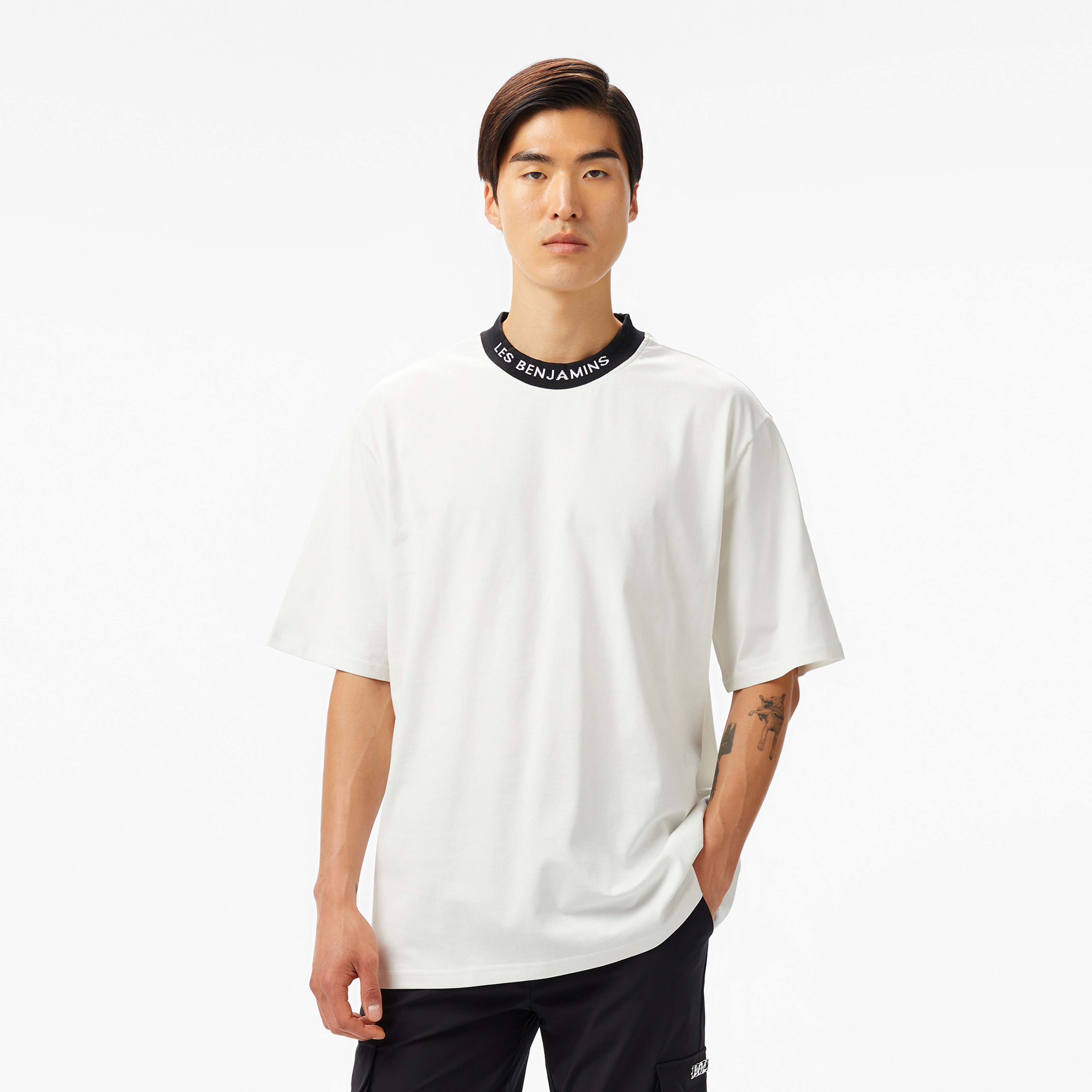 Les Benjamins 404 Erkek Beyaz T-Shirt