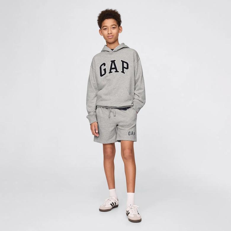 Gap Relaxed Fit French Terry Çocuk Gri Şort