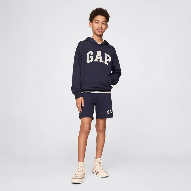 Gap Relaxed Fit French Terry Çocuk Lacivert Şort